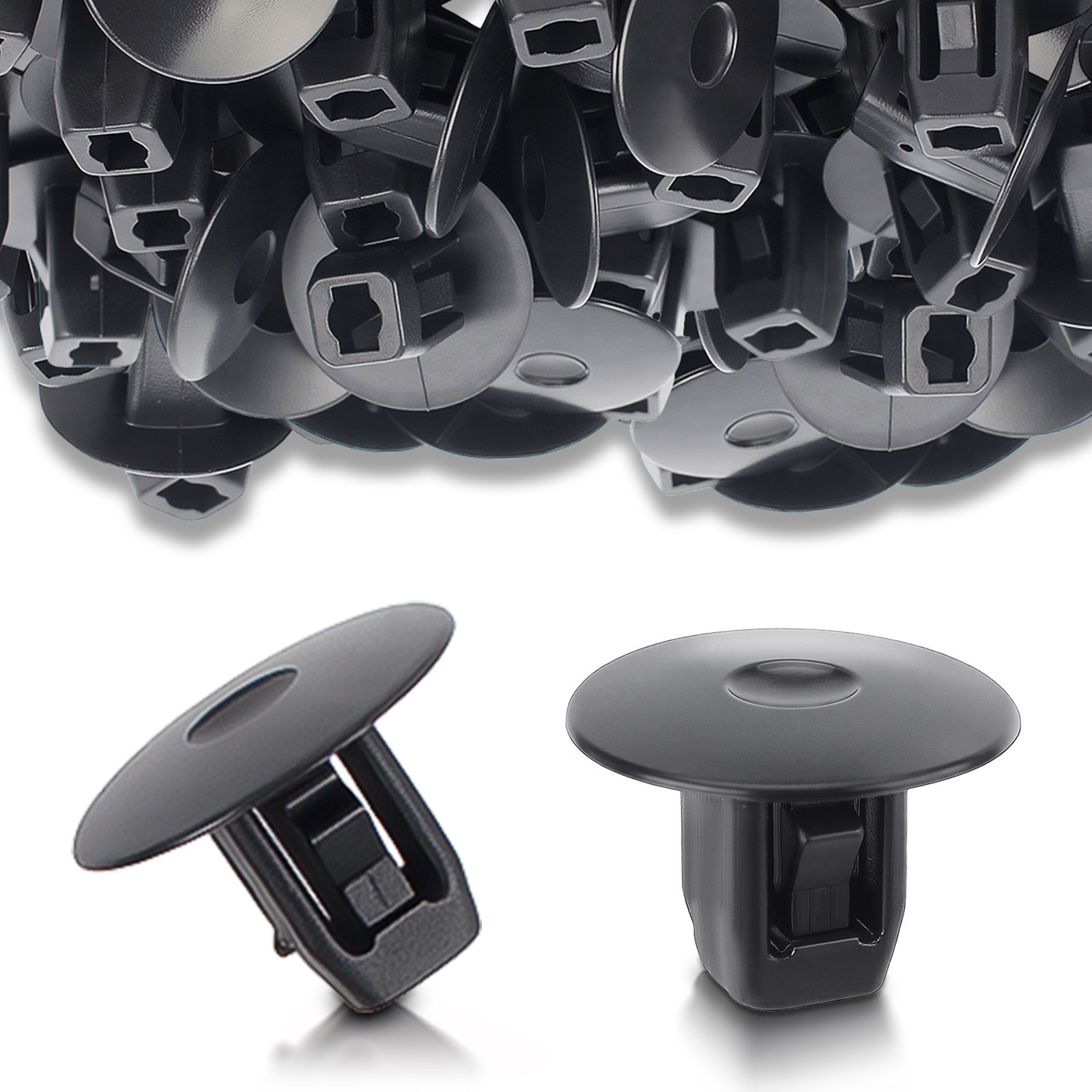 Pack of 50 Fender Apron Grommet Clip Nut Fit 9mm Square Hole For Acura For Honda