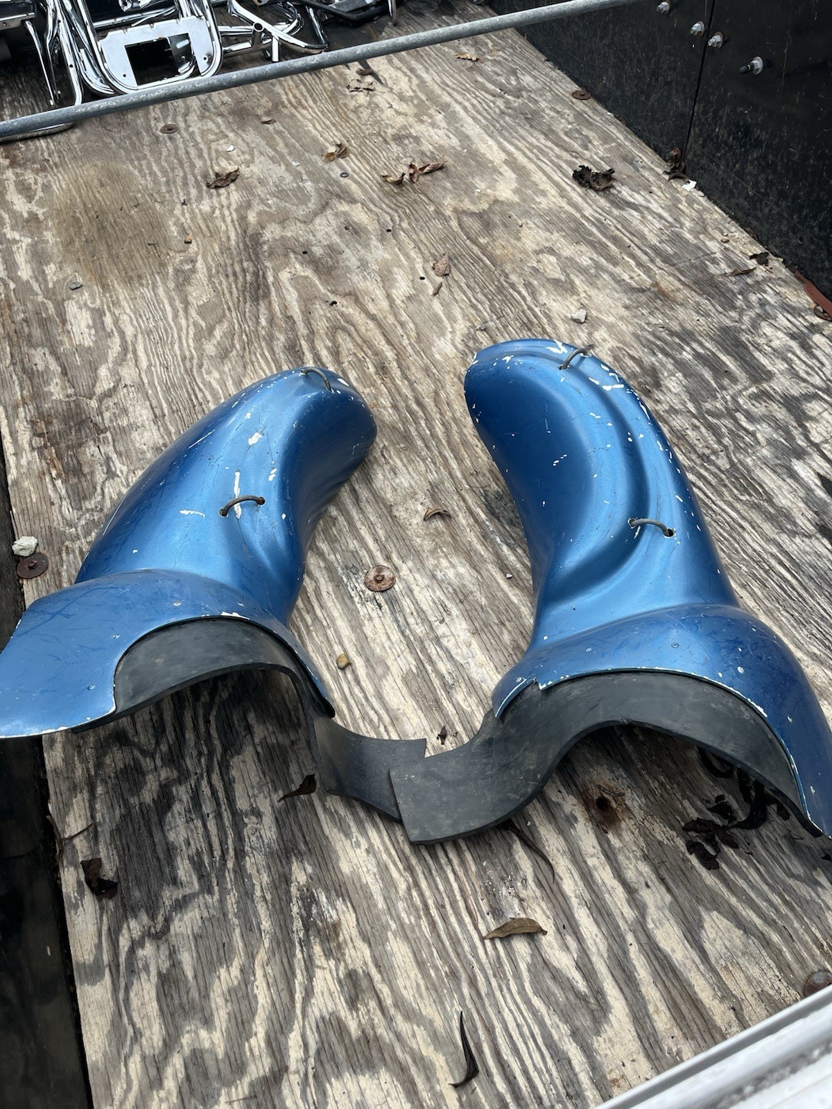 Harley Davidson Vintage Fiberglass Lower Fairings Knuckhead Panhead Shovelhead