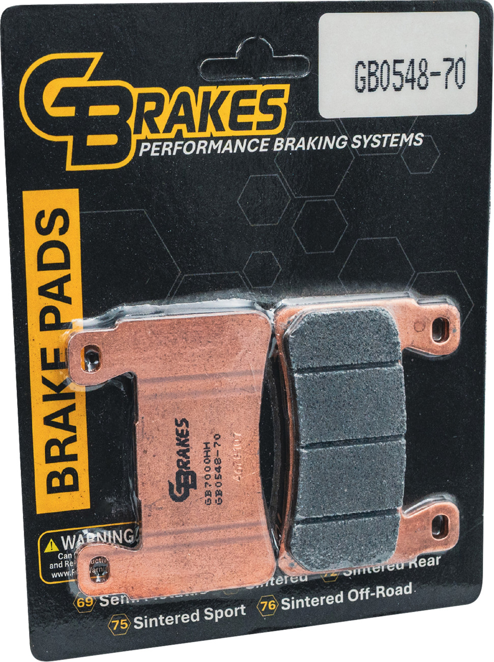 GBRAKES - Brake Pads Sintered Front | GB0548-70 GBRAKES - Brake Pads Sintered Front | GB0548-70