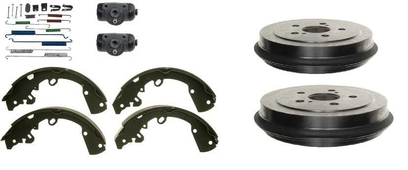 Brake Drums Shoes Wheel Cylinders Hardware Fits For Honda Civic 1996-2000