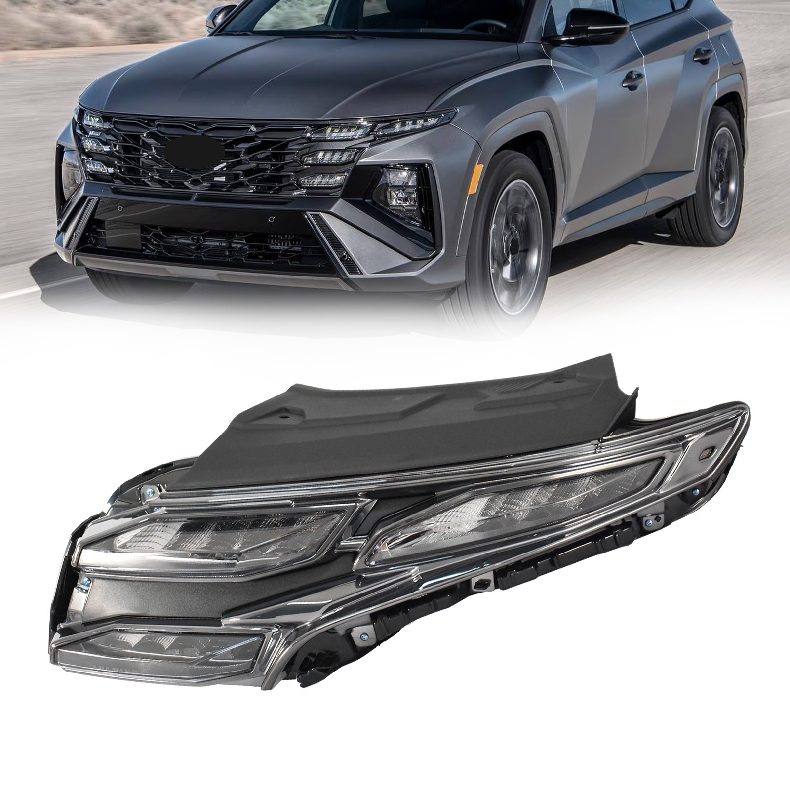 For 2025-26 Hyundai Tucson Daytime Running Light LED DRL Driver Side 92207-CW510 For 2025-26 Hyundai Tucson Daytime Running Light LED DRL Driver Side 92207-CW510