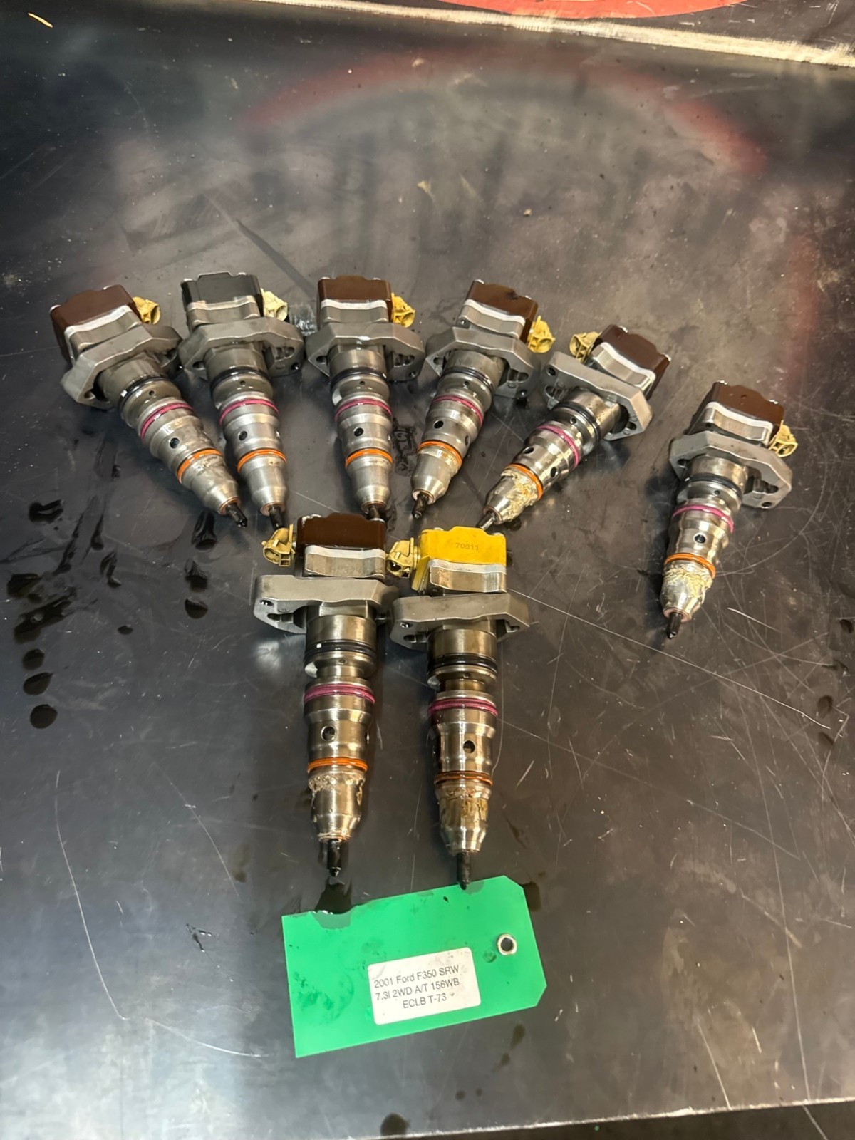 1999 2000 2001 2002 2003 Ford F250 F350 7.3L Fuel Injector Set of 8 AD OEM No Co 1999 2000 2001 2002 2003 Ford F250 F350 7.3L Fuel Injector Set of 8 AD OEM No Co