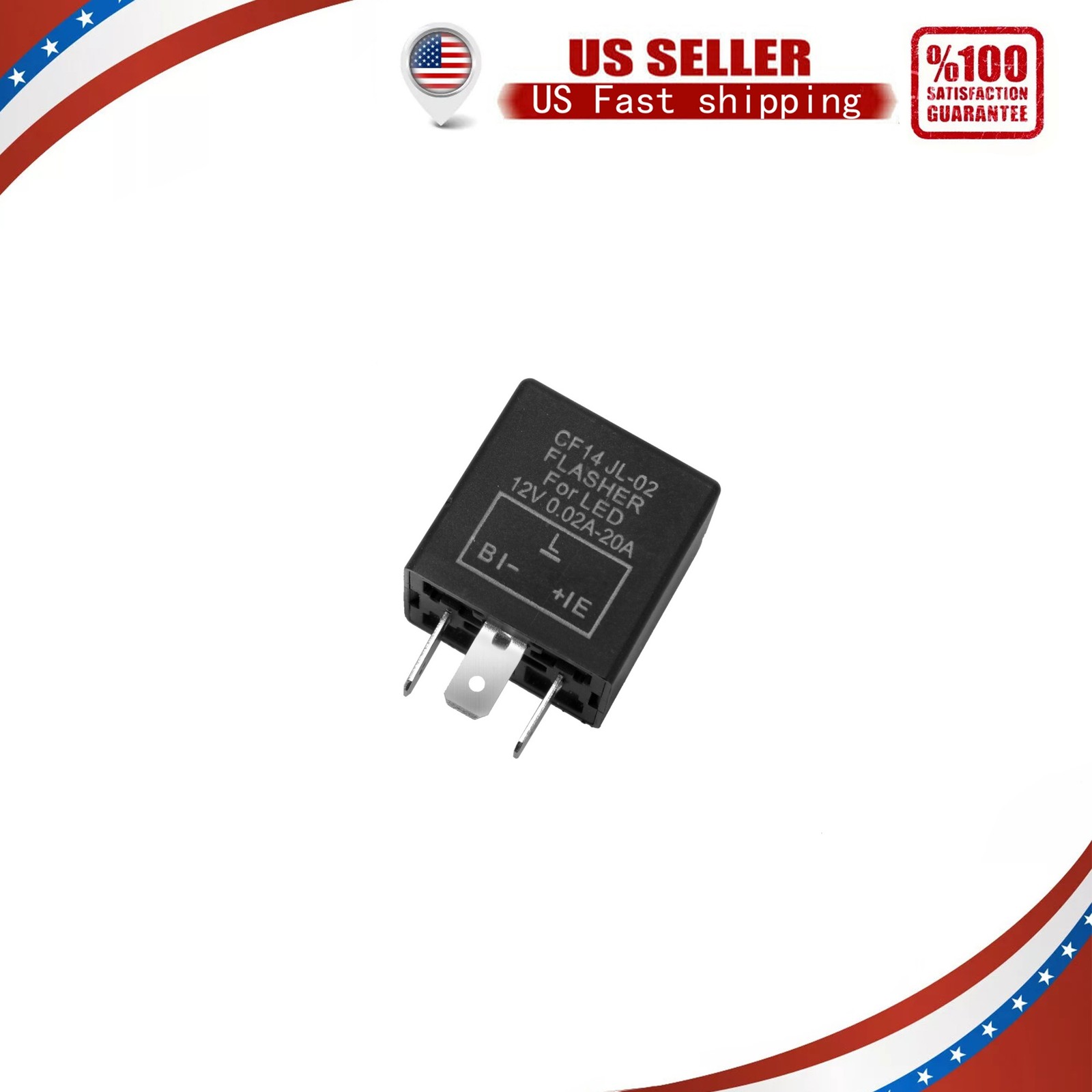 LED Flasher Relay CF14 3Pin JL-02 Correct Turn Signal Hazard Fast Blink LED Flasher Relay CF14 3Pin JL-02 Correct Turn Signal Hazard Fast Blink