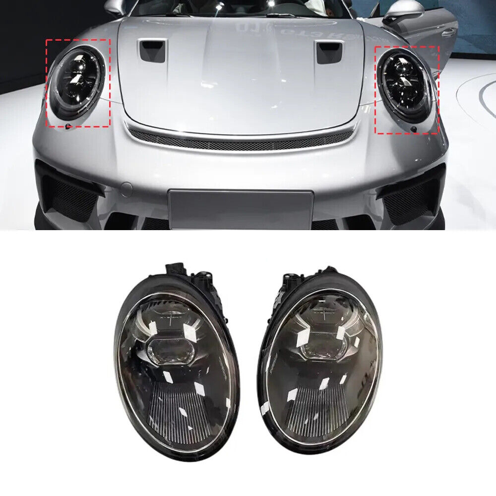 LED Headlights For Porsche 911 Matrix 2012-2018 DRL Animation Front Signal Lamps