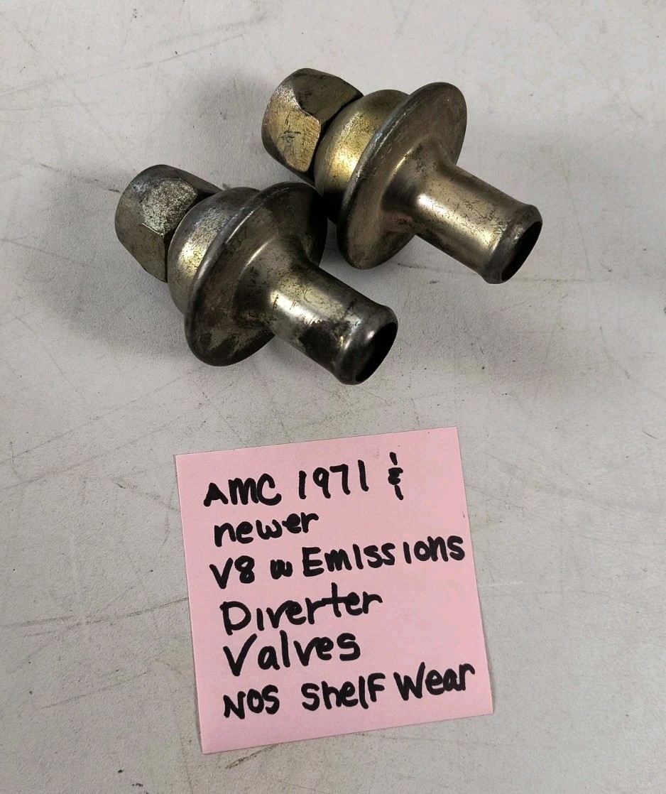 AMC American Motors Diverter Valves (2) V8 Emissions 1971 and Newer. 5354987 AMC American Motors Diverter Valves (2) V8 Emissions 1971 and Newer. 5354987