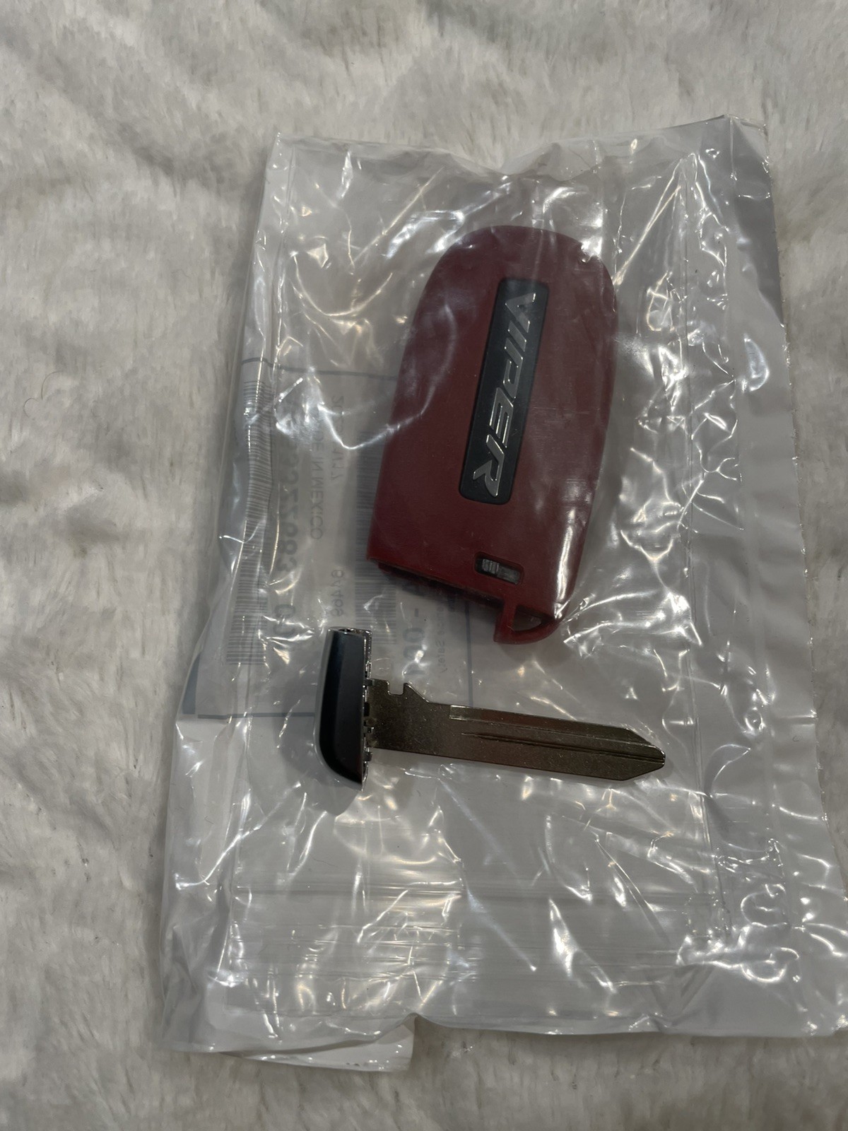 New, Sealed, OEM dodge Viper Gen5 RED key Fob 2013-2017 WITH blank key blade New, Sealed, OEM dodge Viper Gen5 RED key Fob 2013-2017 WITH blank key blade