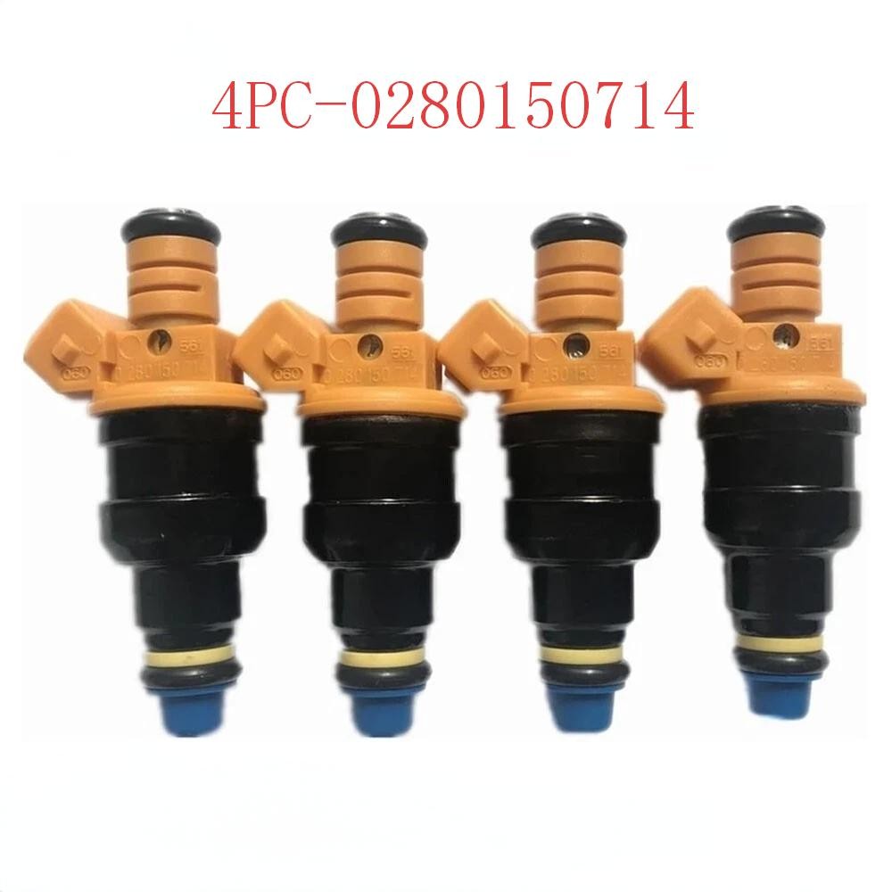 4X New Genuine Bosch Fuel Injectors 0280150714 for BMW 318i 1.8L 4-Cyl 4X New Genuine Bosch Fuel Injectors 0280150714 for BMW 318i 1.8L 4-Cyl