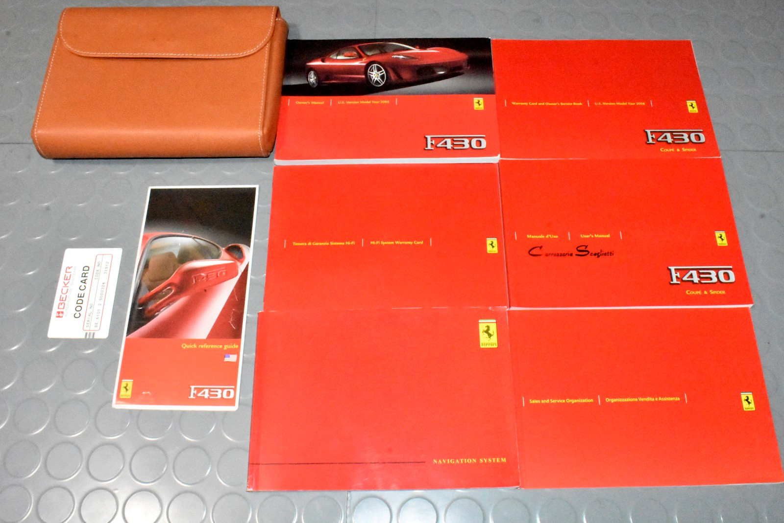 2005 Ferrari F430 F 430 Coupe Owners Manual - SET (Nice Set) 2005 Ferrari F430 F 430 Coupe Owners Manual - SET (Nice Set)
