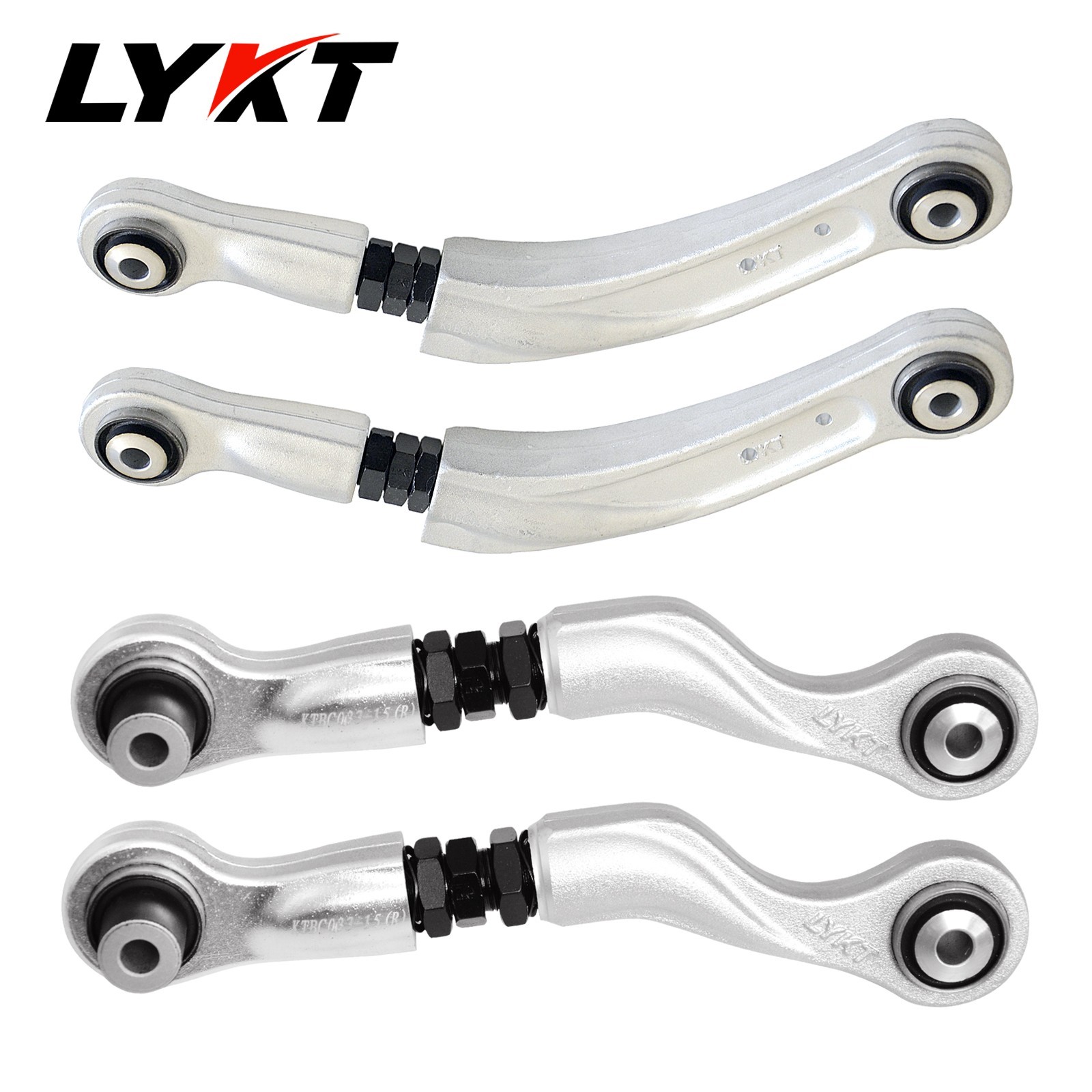 LYKT 4pcs Alignment Rear Camber&Toe Adjustable Arms for Benz CLS、E、GLC、GLK、SL