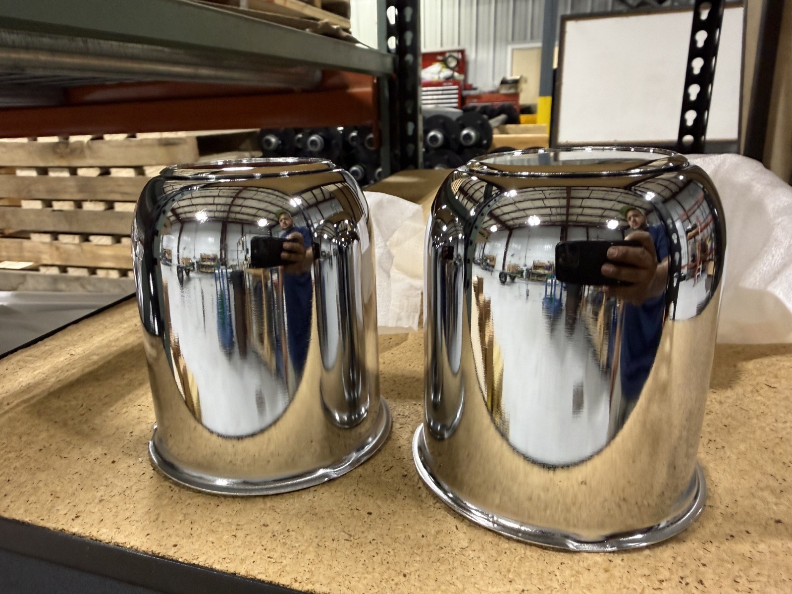 2 Chrome Steel Wheel Rims Center Caps 3.25 \ 2 Chrome Steel Wheel Rims Center Caps 3.25 \