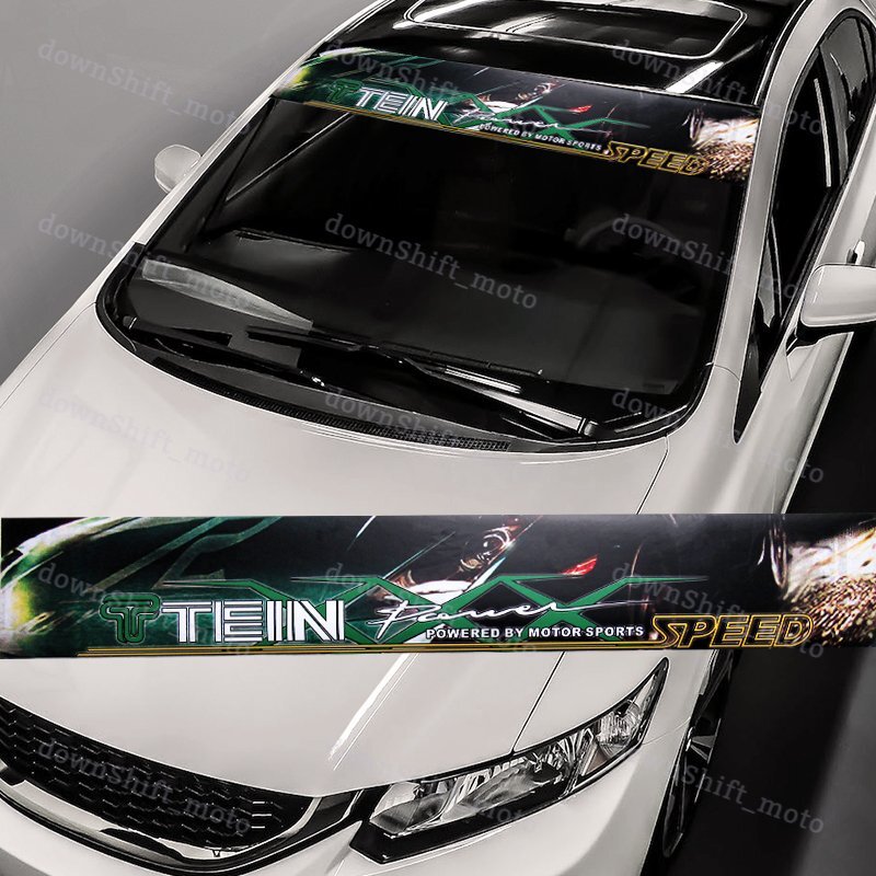 JDM TEIN Super Car Window Windshield UV-Resistant Vinyl Banner Decal Sticker 53
