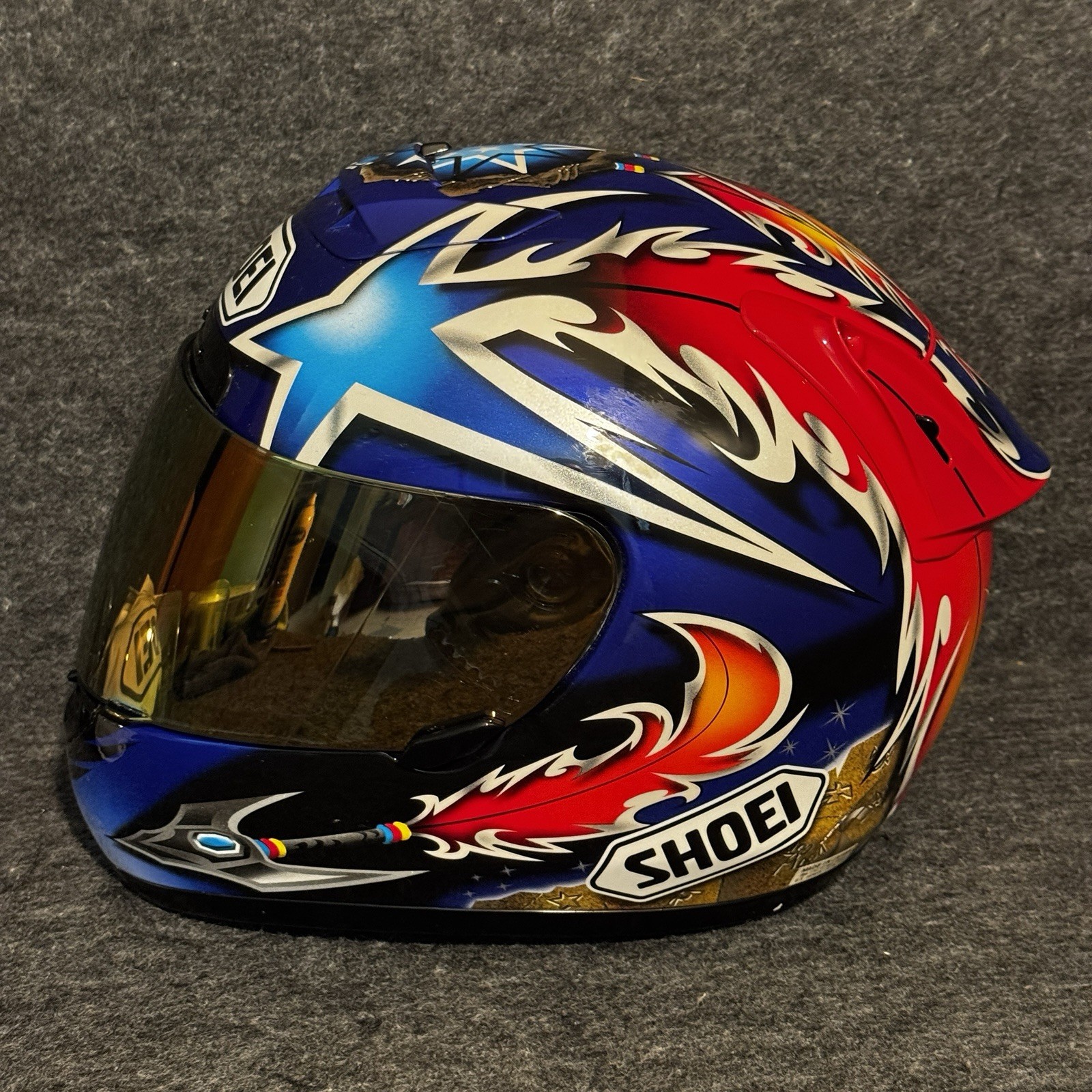 SHOEI X-Eleven X-11 Abe Norick Motorcycle Helmet Sz Med (Needs Liner) + extras SHOEI X-Eleven X-11 Abe Norick Motorcycle Helmet Sz Med (Needs Liner) + extras