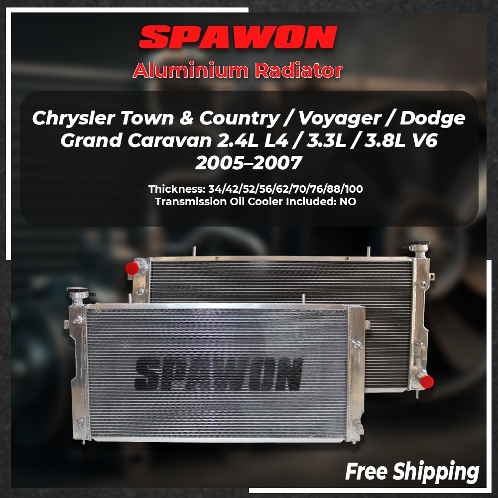 SPAWON 2ROW Radiator Fit Dodge 2002-2004 Ram 1500 2500 3500 5.7L V8 3.7L V6 2479 SPAWON 2ROW Radiator Fit Dodge 2002-2004 Ram 1500 2500 3500 5.7L V8 3.7L V6 2479