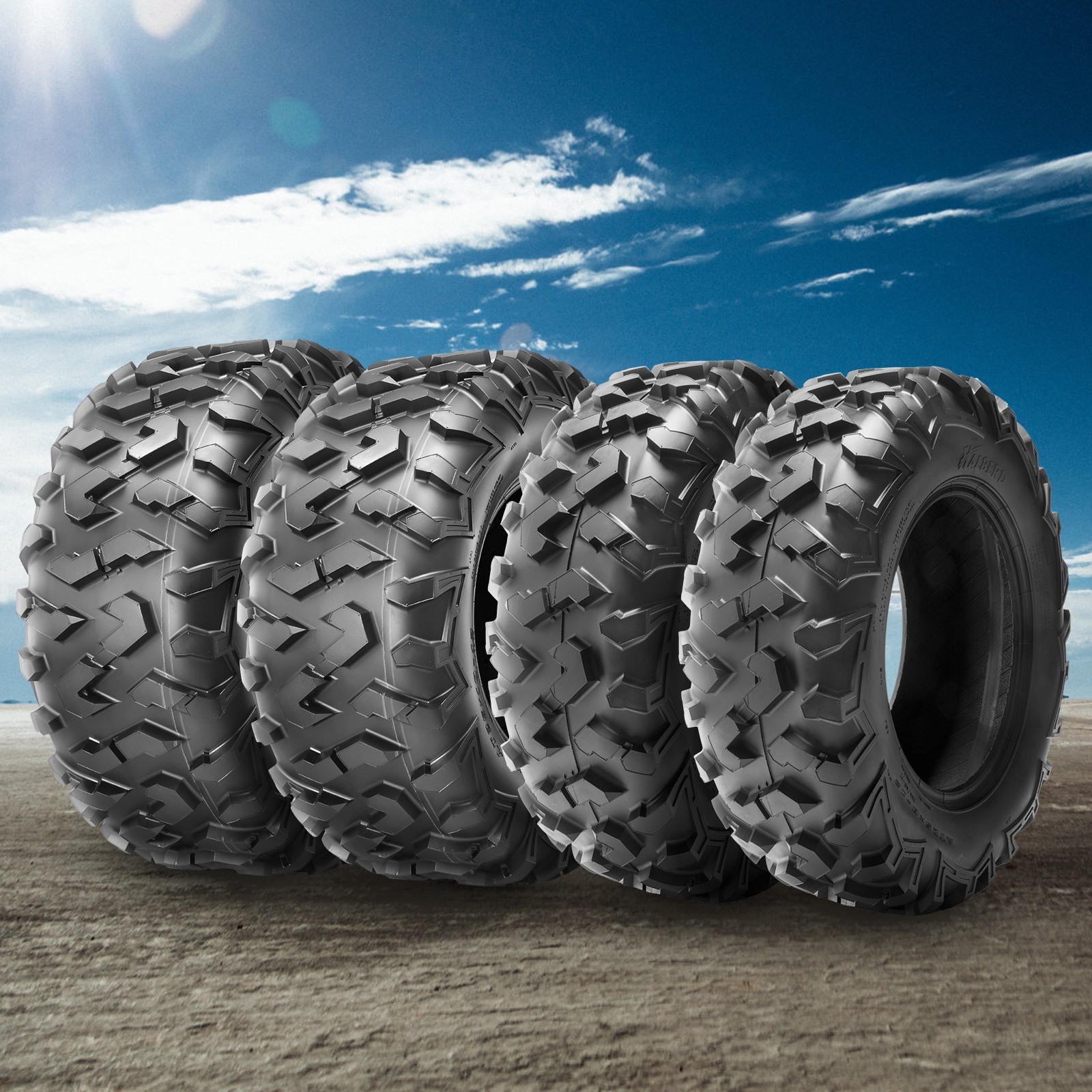 Set 4 25x8-12 25x11-12 ATV Tires 6PR UTV Trail All Terrain Heavy Duty Deep Tread