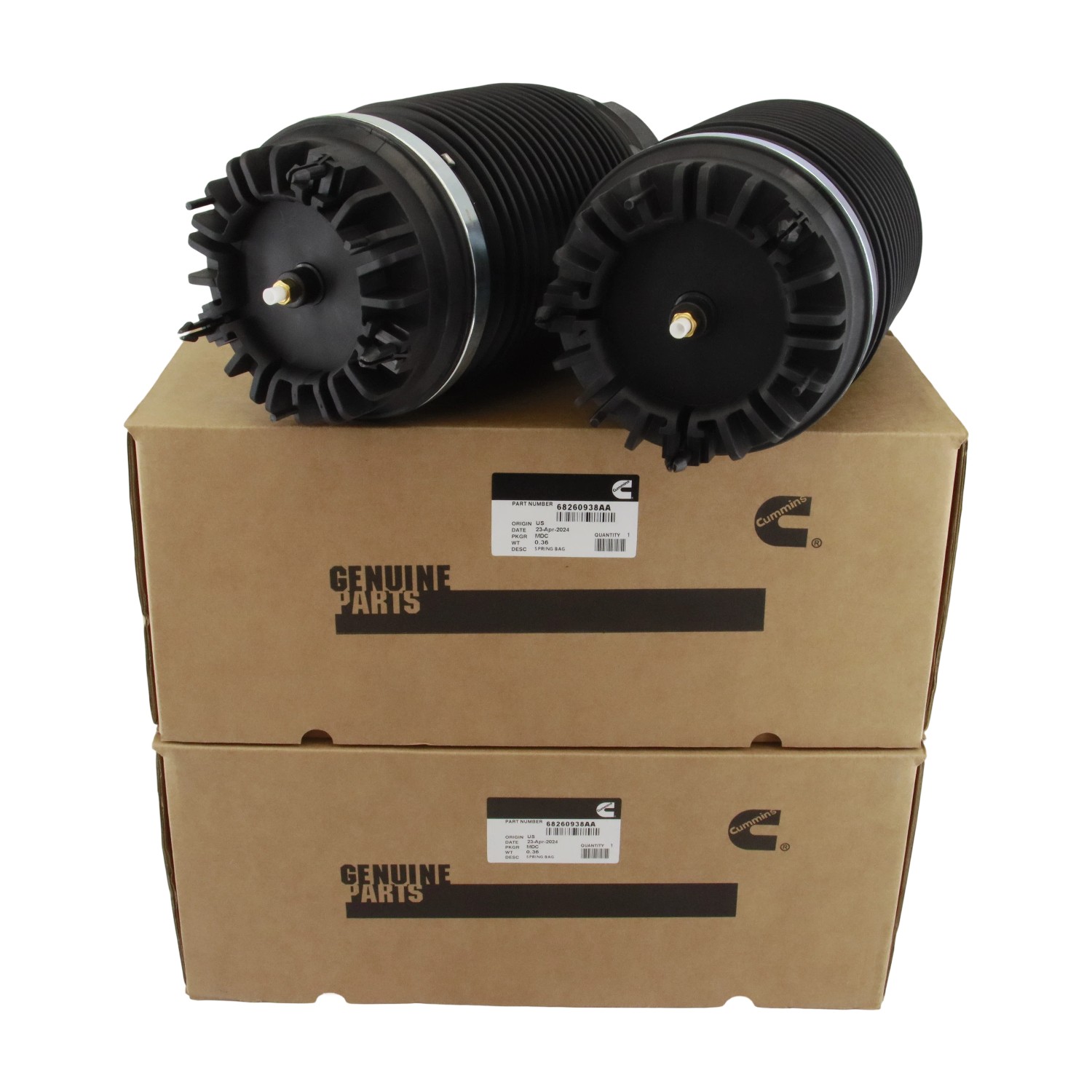 For Dodge Ram 1500 2019-2026 Pair L&R Rear Air Suspension Spring Bags 68260938AB For Dodge Ram 1500 2019-2026 Pair L&R Rear Air Suspension Spring Bags 68260938AB