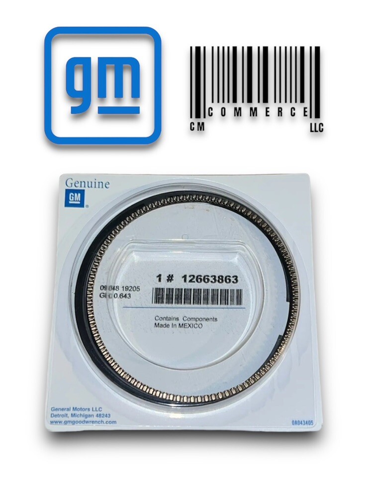 GM 12663863 Piston Ring Kit (Set Of 1) For 2014-22 GM 6.2L/L87 Engine (12687779)