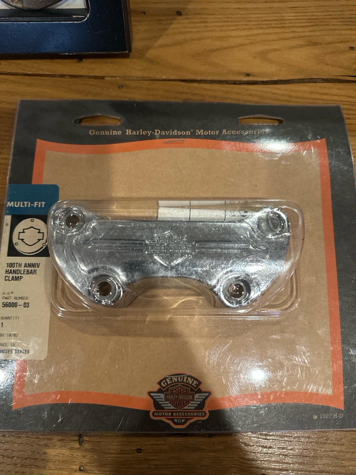 Harley Davidson 100th Anniversary Handlebar Clamp #56000-03 NEW Harley Davidson 100th Anniversary Handlebar Clamp #56000-03 NEW