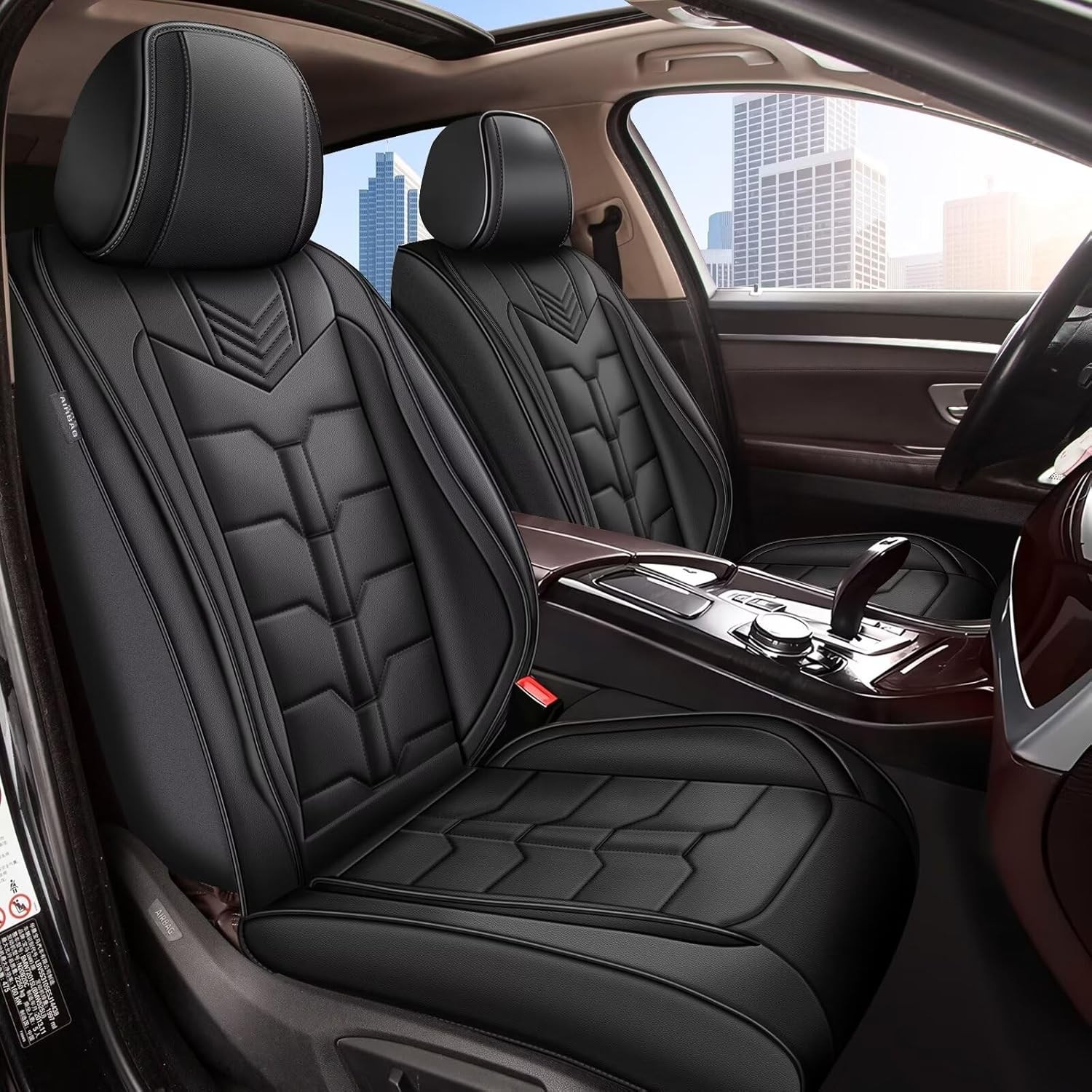 AIZDLBB Car Seat Cover For Dodge Journey 2011-2020 Leather Cushion (2/5 Seats)