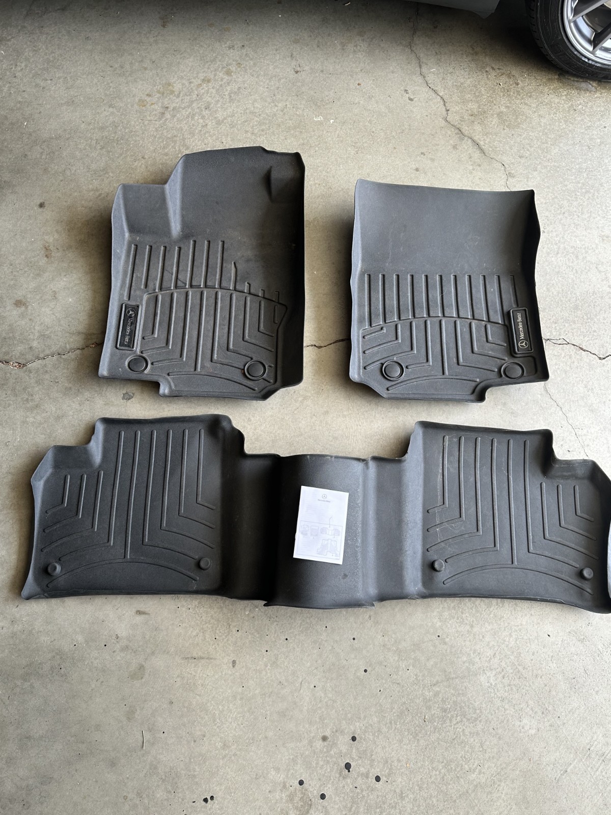2012-2019 Mercedes Benz ML GLE W166 All Weather Floormats OEM A1666803701/684080 2012-2019 Mercedes Benz ML GLE W166 All Weather Floormats OEM A1666803701/684080