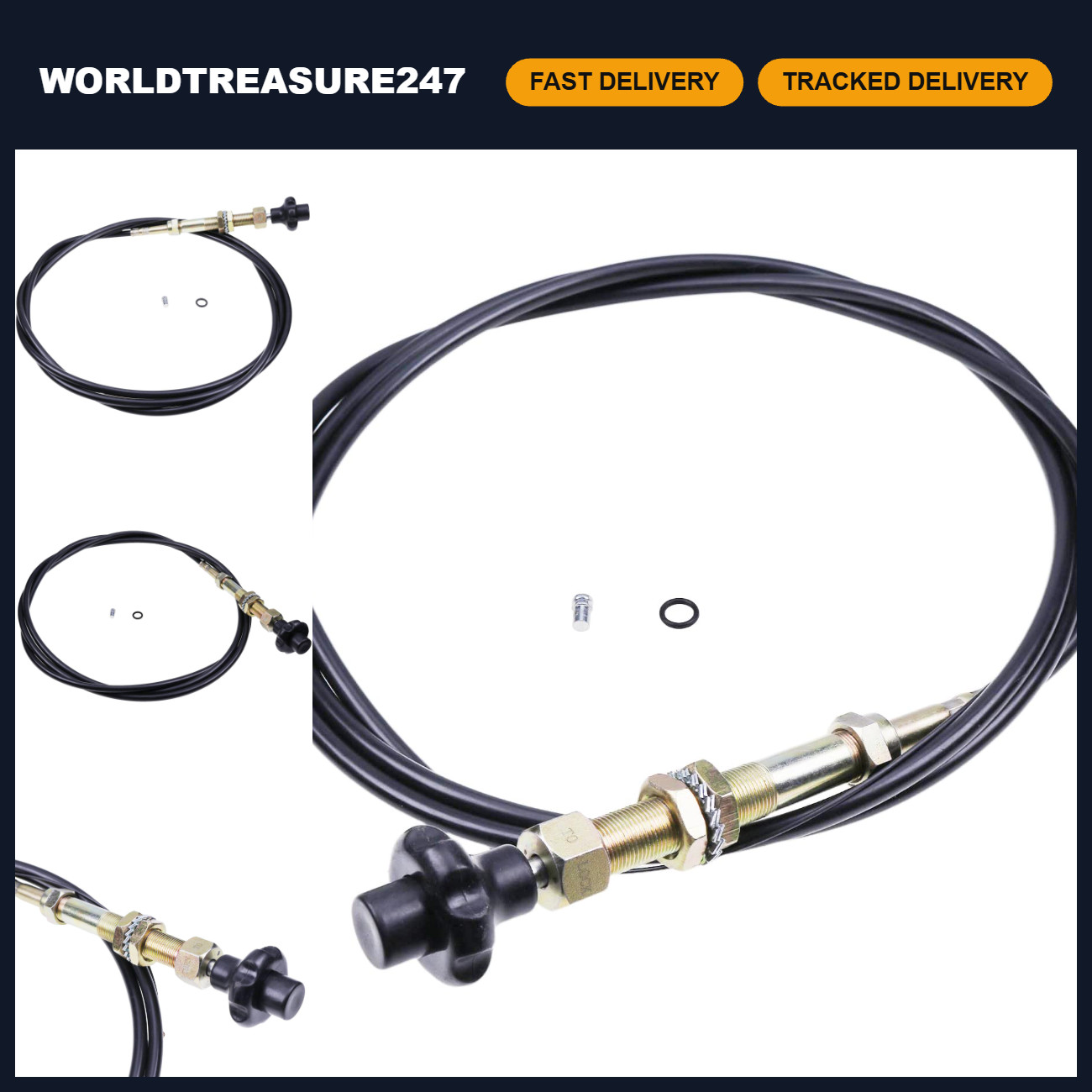 10FT Heavy Duty Vernier Locking Throttle Cable for Truck, Durable & Reliable Per 10FT Heavy Duty Vernier Locking Throttle Cable for Truck, Durable & Reliable Per