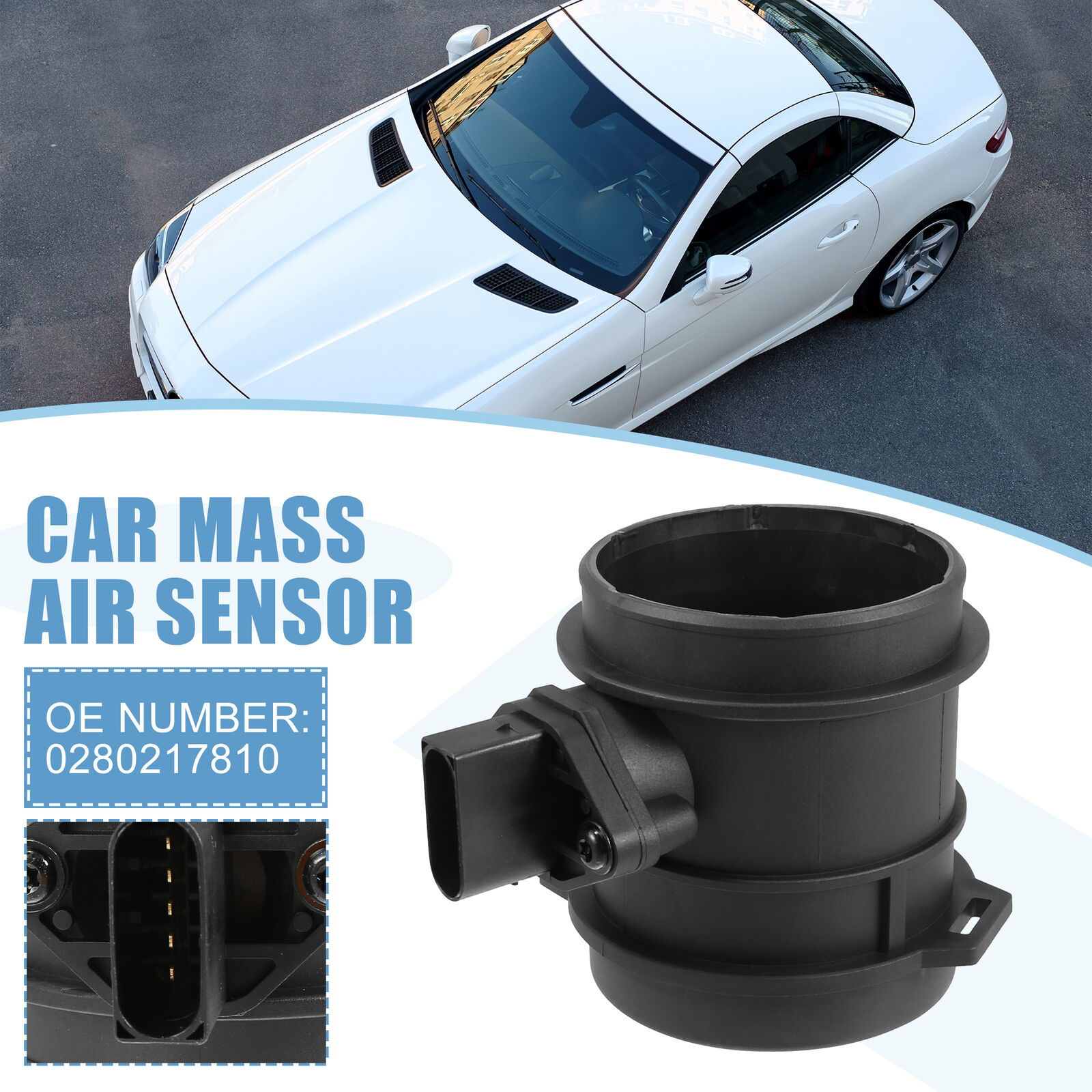 0280217810 Mass Air Flow Sensor Meter MAF Sensor for Mercedes-Benz SLK55 AMG