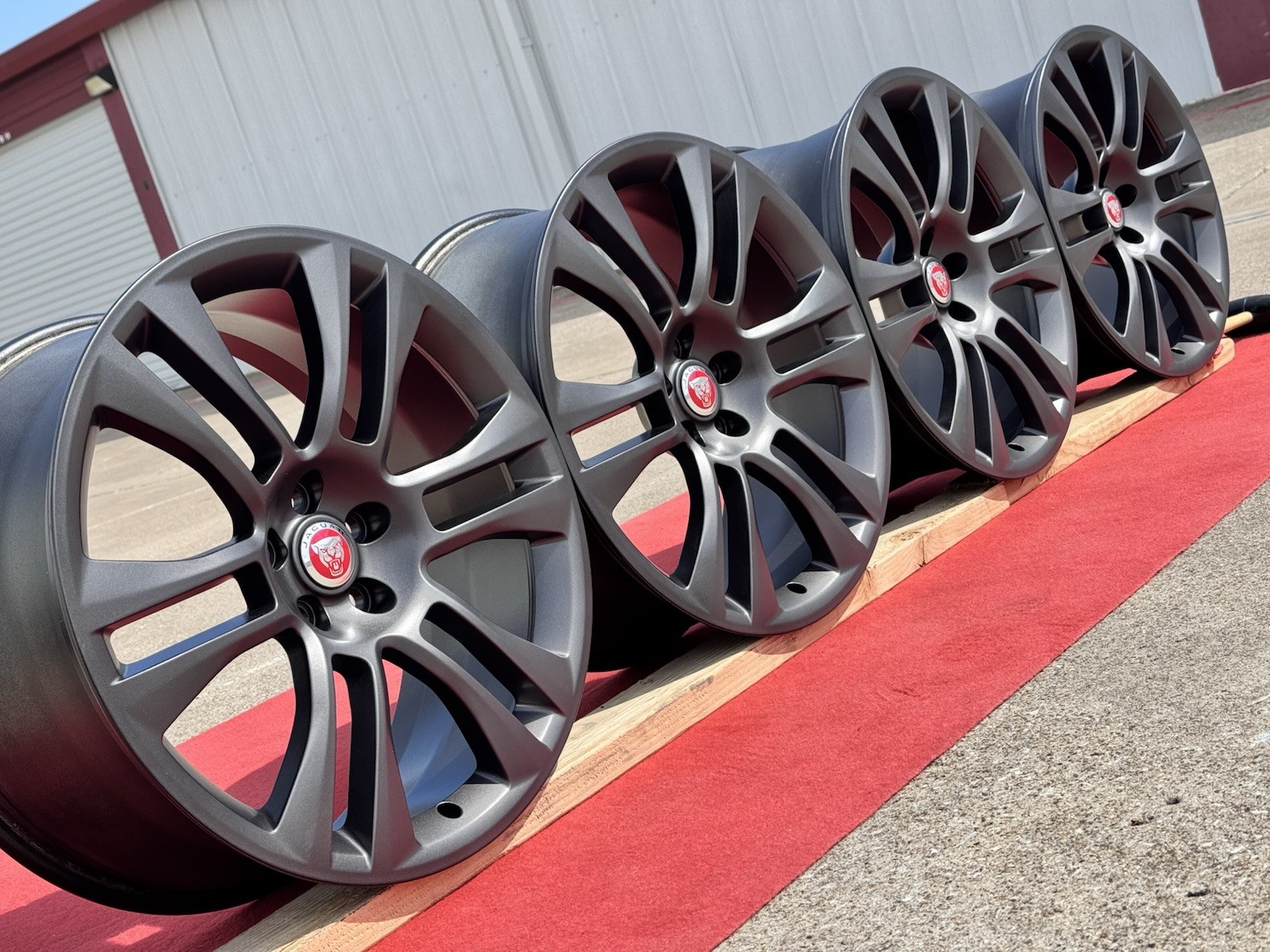 2012-2015 Jaguar XKR-S 20” Vulcan Wheels Set Alloy OEM XKRS Rims CW8W-1007-BA