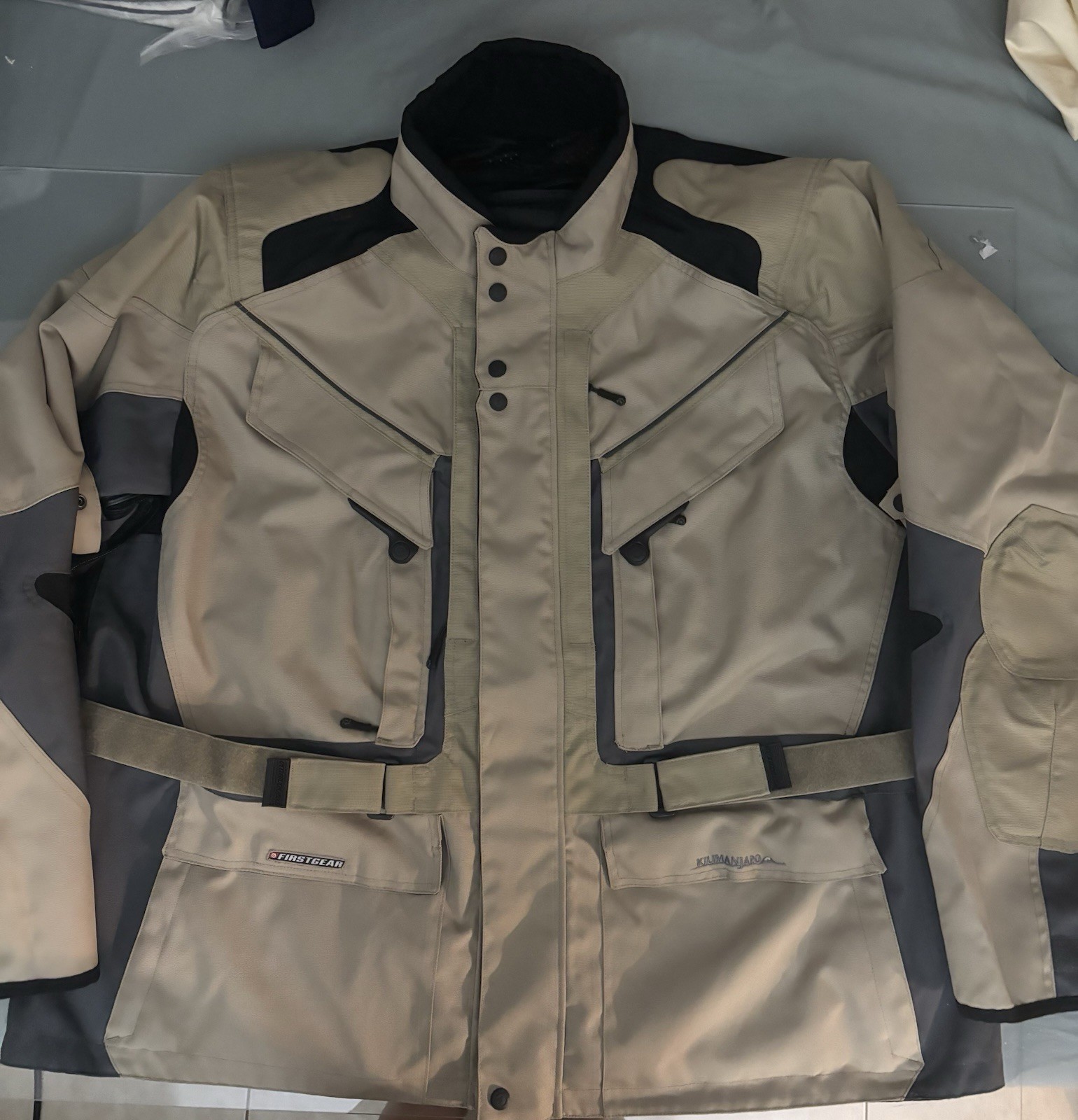 First Gear Kilimanjaro Waterproof Motorcycle Jacket Mens 3XL First Gear Kilimanjaro Waterproof Motorcycle Jacket Mens 3XL