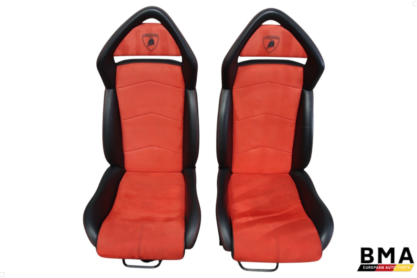 Lamborghini Murcielago LP-640 Left & Right Black & Red Seat Set 2007 - 2010 OEM Lamborghini Murcielago LP-640 Left & Right Black & Red Seat Set 2007 - 2010 OEM