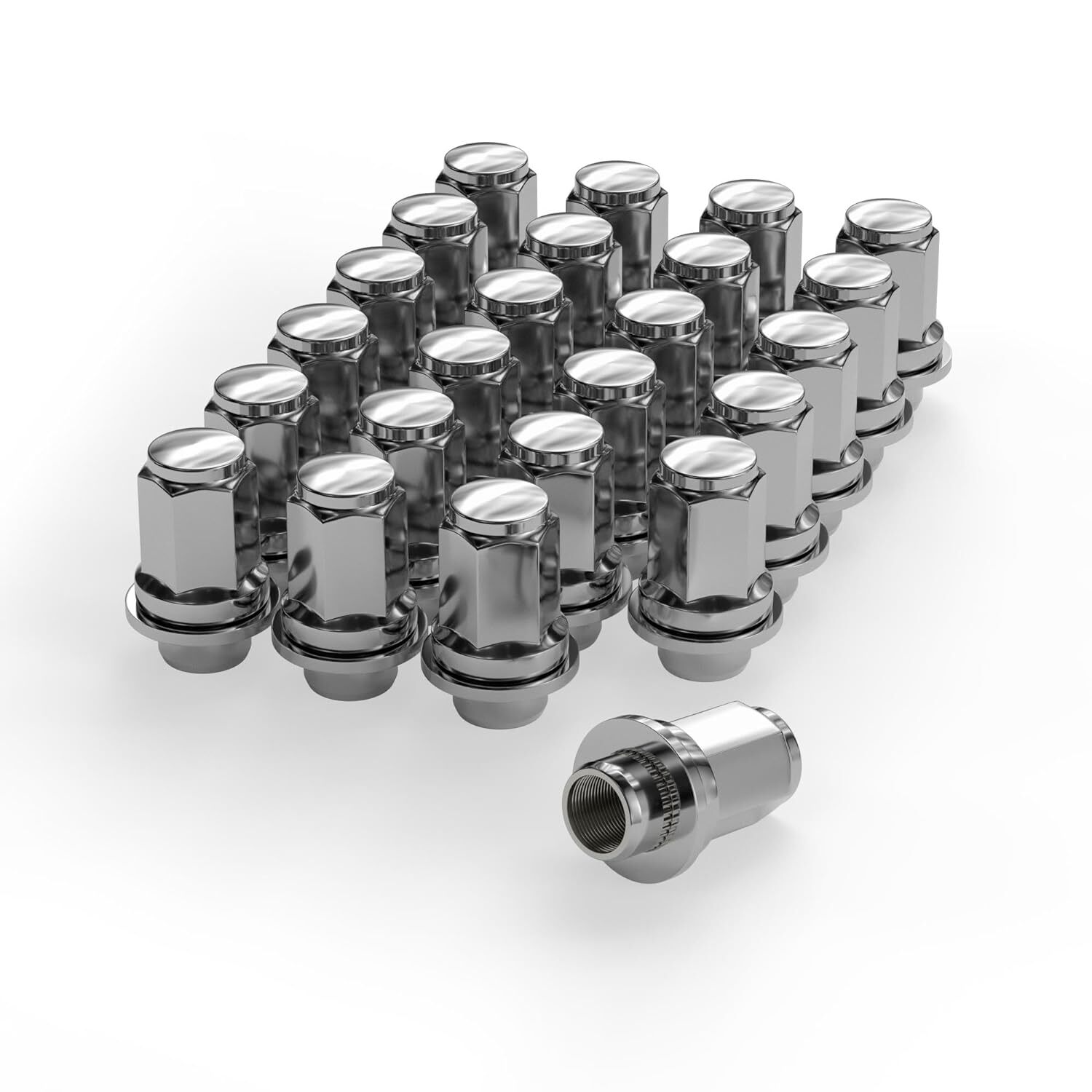 24 Toyota OEM Factory Mag Lug Nuts 12x1.5 Chrome Tacoma TRD 4Runner 1.87