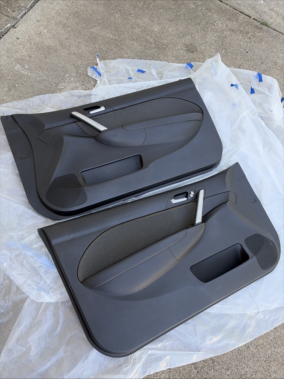 04-05 Honda Civic Hatchback EP3 Left Right Door Panels Panel Set Pair Black 1002 04-05 Honda Civic Hatchback EP3 Left Right Door Panels Panel Set Pair Black 1002