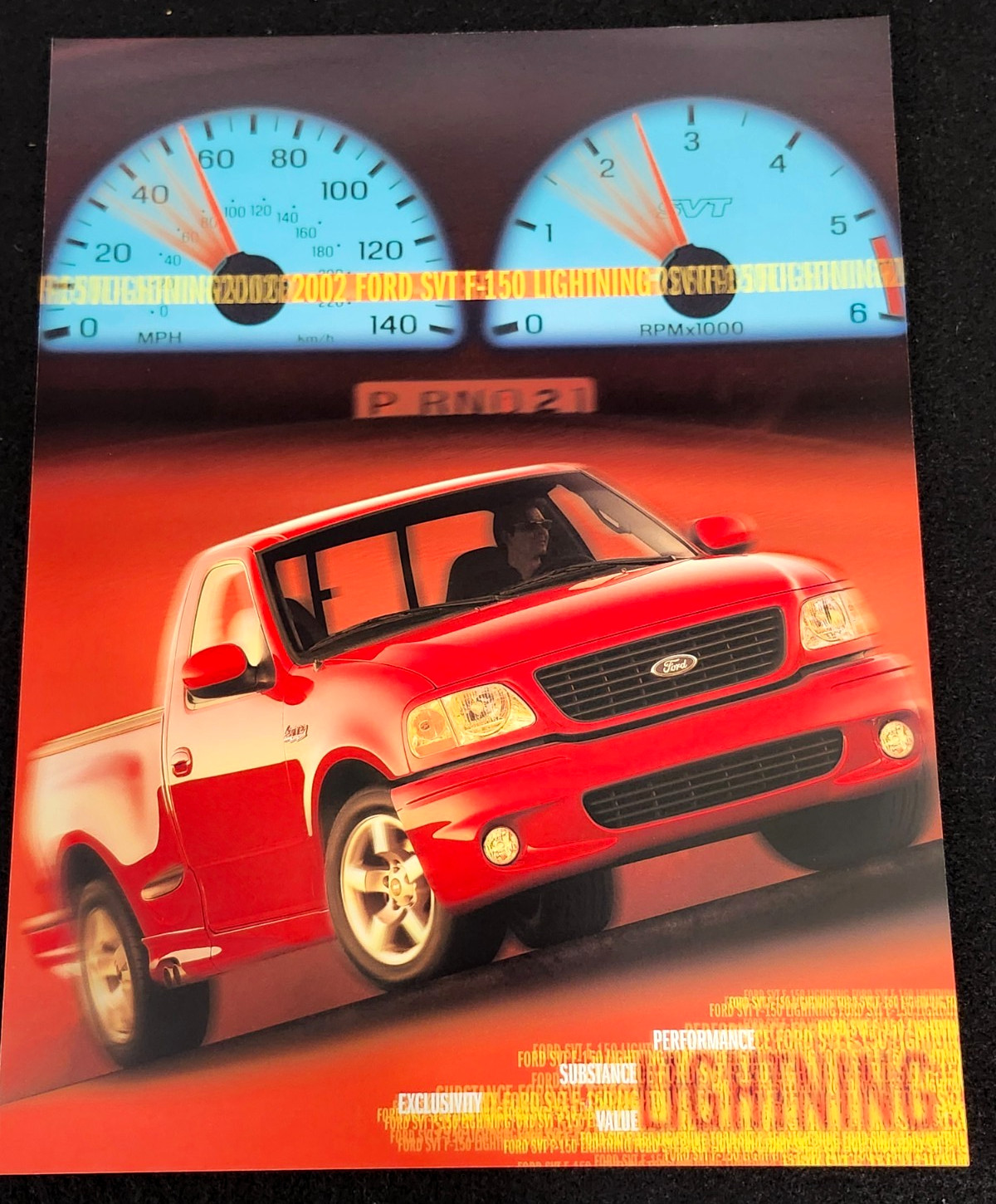 New Original 2002 Ford F-150 Lightning SVT Dealers Sales & Specs. Sheet Brochure New Original 2002 Ford F-150 Lightning SVT Dealers Sales & Specs. Sheet Brochure