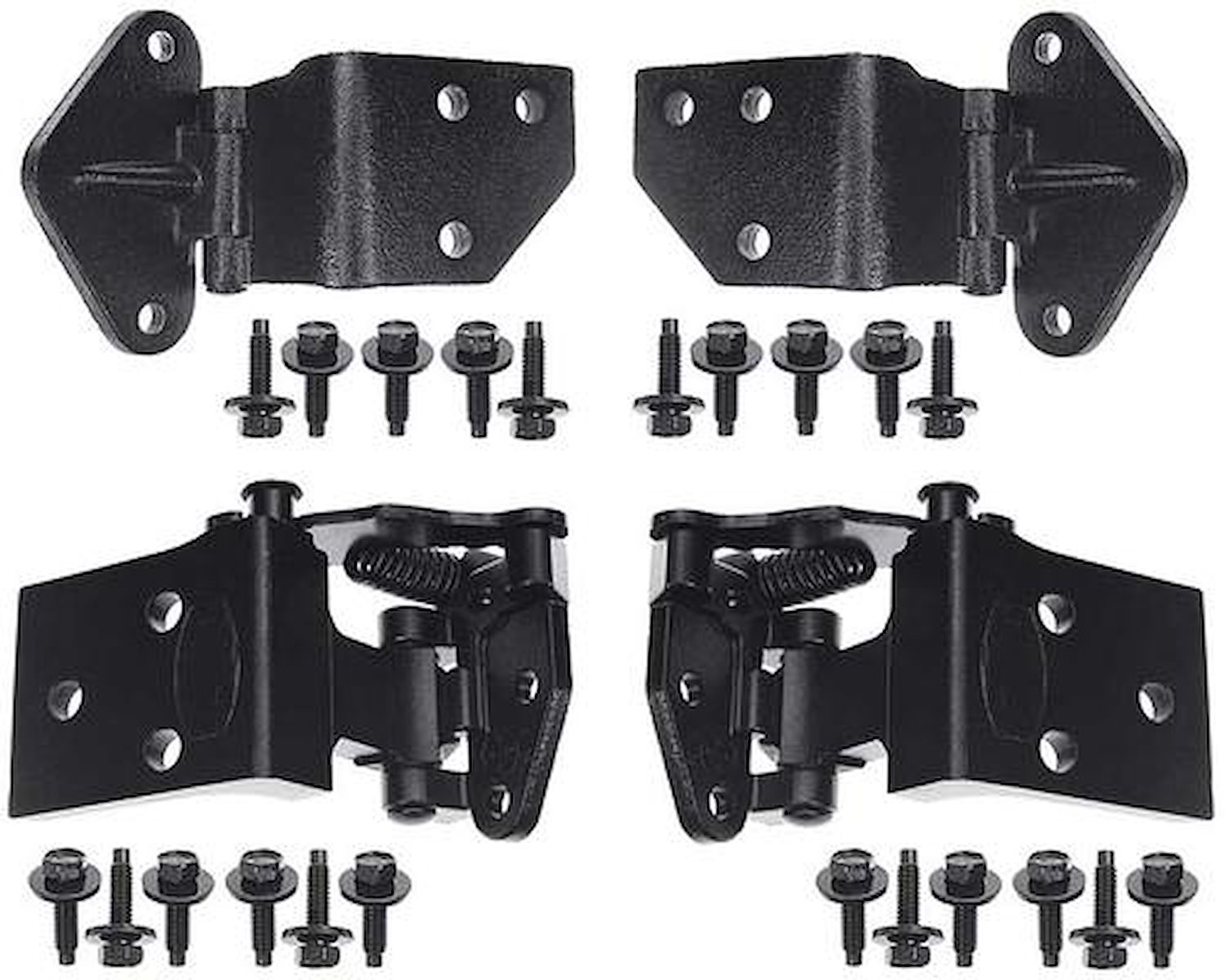 OER DHK2 1965-66 Mustang; Upper and Lower Door Hinge Kit; with Hardware