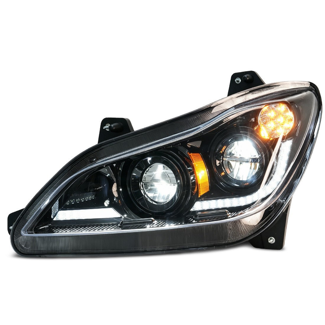 Full LED Headlights Assembly fit for Kenworth T680 Next Gen 2022+ Left, Black
