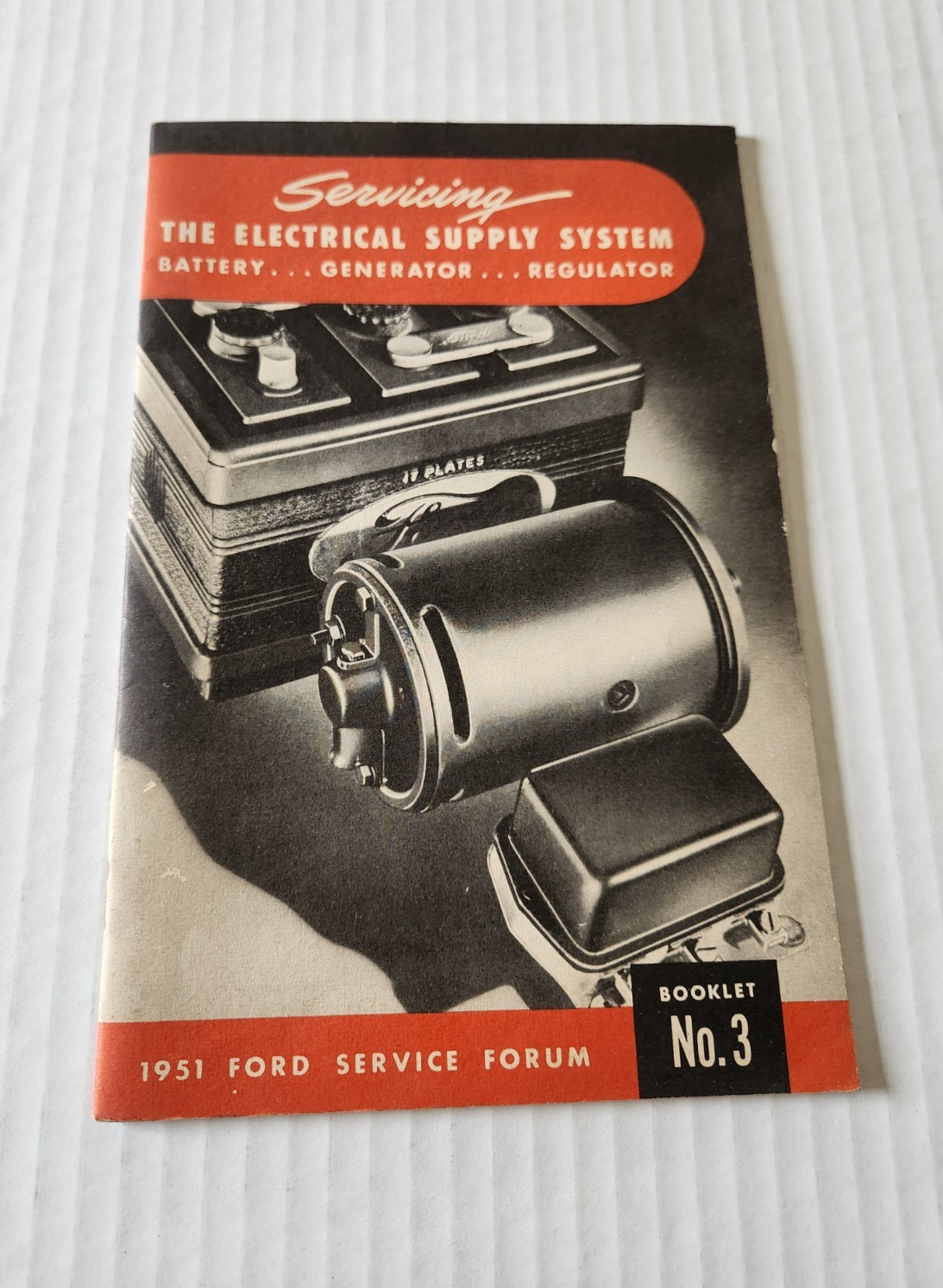 1951 Ford Service Forum Booklet No 3 Electrical Supply System Original Vintage