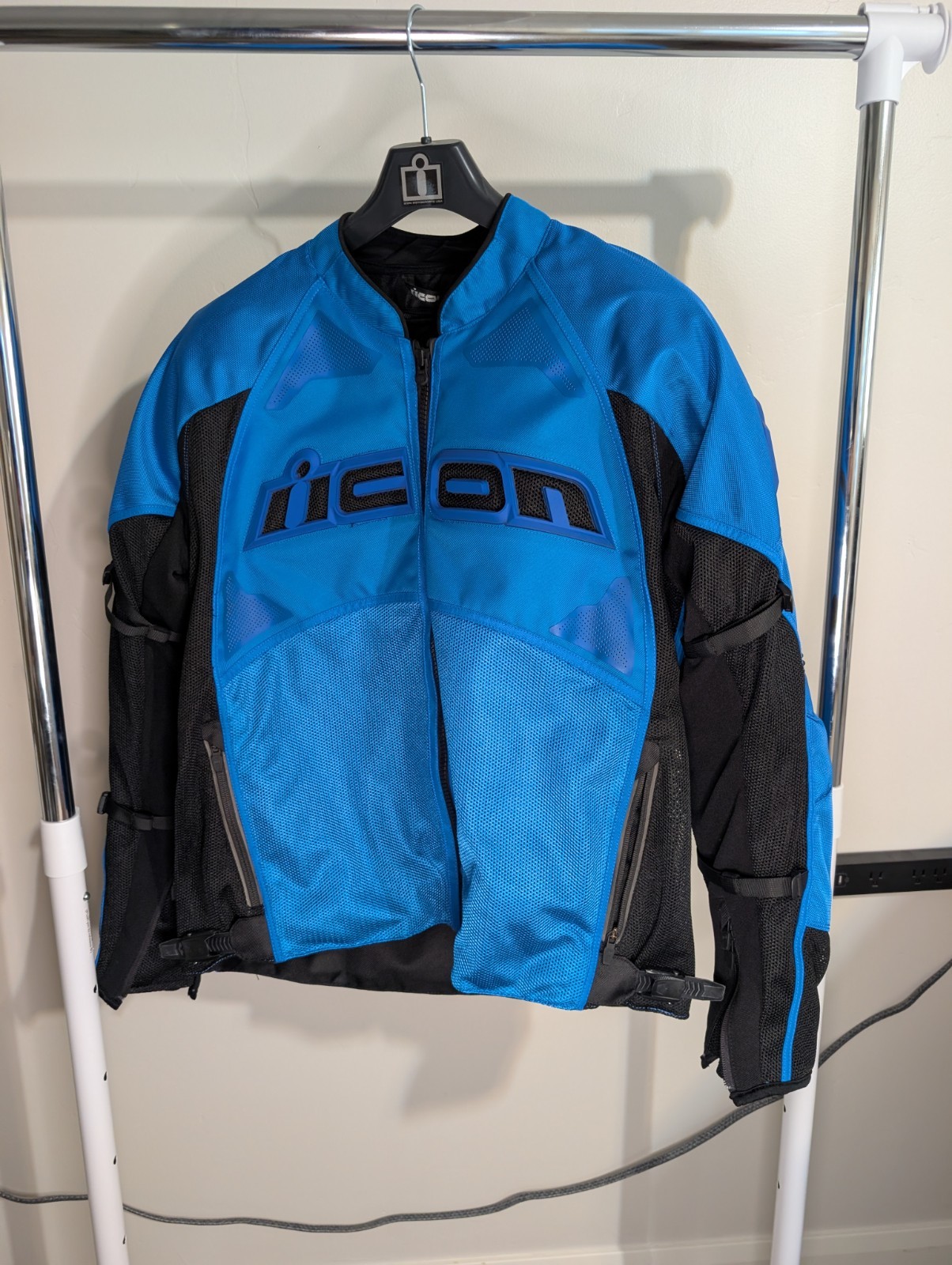 Blue Icon Contra 2 Mesh Mens Motorcycle Jacket Blue Icon Contra 2 Mesh Mens Motorcycle Jacket
