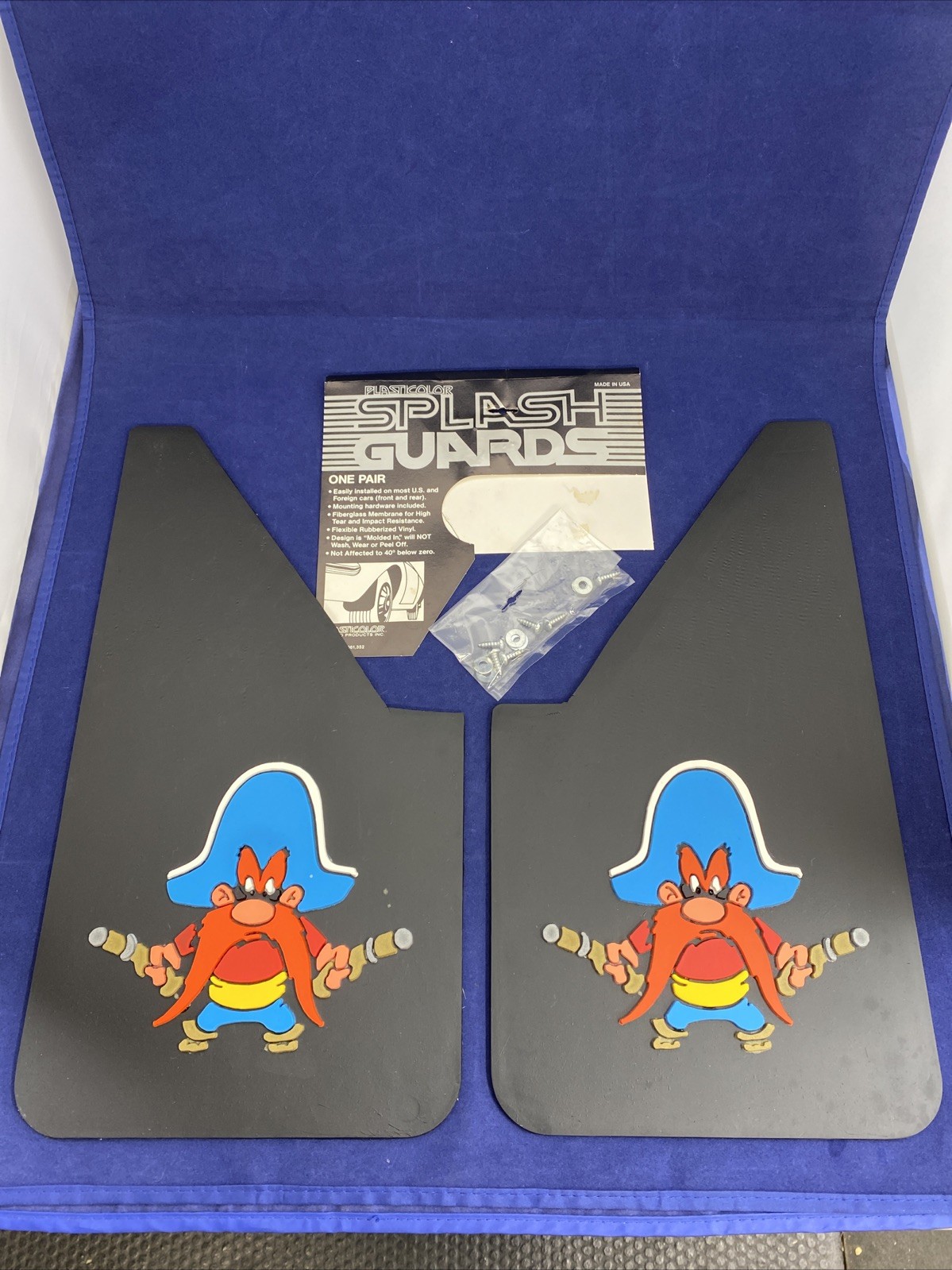 Vintage Yosemite Sam Splash Guards NOS 1970’s 1980’s Mud Flaps Plasticolor Vintage Yosemite Sam Splash Guards NOS 1970’s 1980’s Mud Flaps Plasticolor