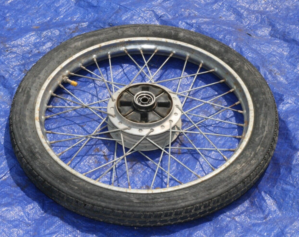 1965-69 HONDA S65 SPORT 65 OEM REAR RIM TIRE   (SEE BELOW)