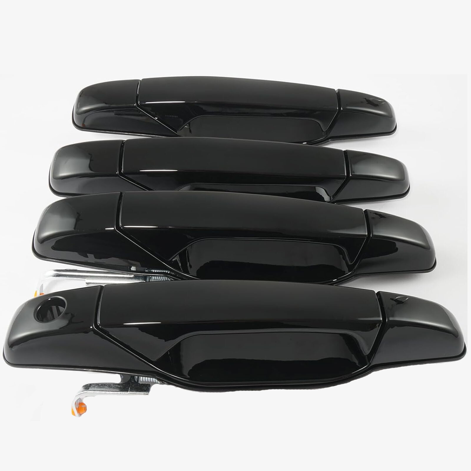 4PCS Outside Exterior Door Handle Black For 2007-2014 Cadillac Escalade ESV EXT