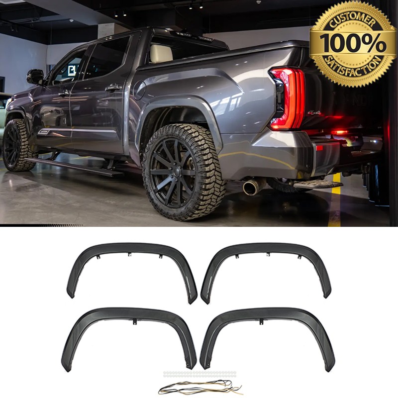 Magnetic Gray Fender Flares Kit Wheel Arch Cover Trim For 2022-26 Toyota Tundra