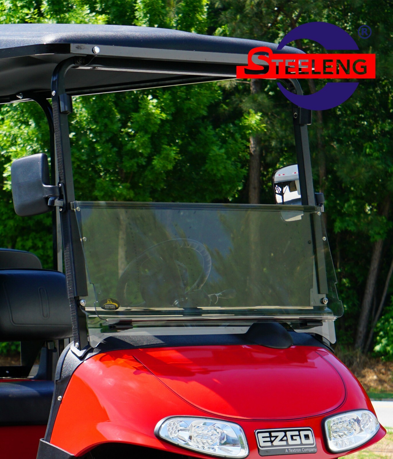  Foldable Tinted Windshield for EZGO RXV Golf Cart