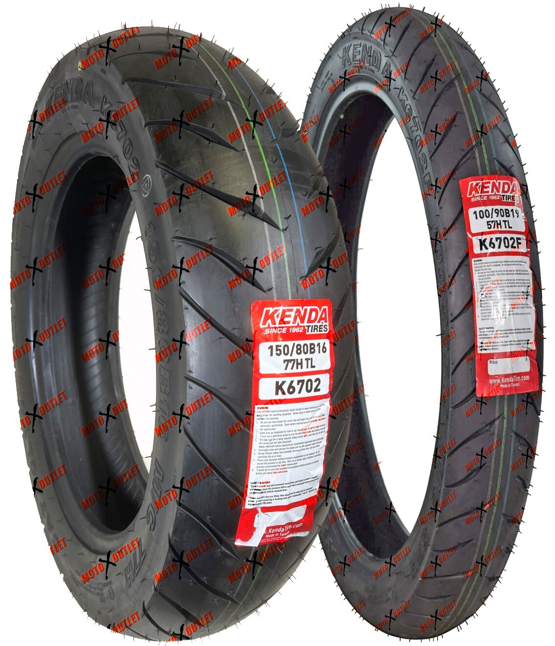 Kenda K6702 100/90-19 150/80-16 Front Rear Tire Set Motorcycle Tires