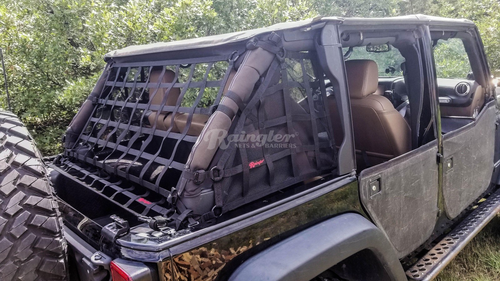 2007 - 2018 Jeep Wrangler JKU 4 Door 3 Piece Net System 2007 - 2018 Jeep Wrangler JKU 4 Door 3 Piece Net System