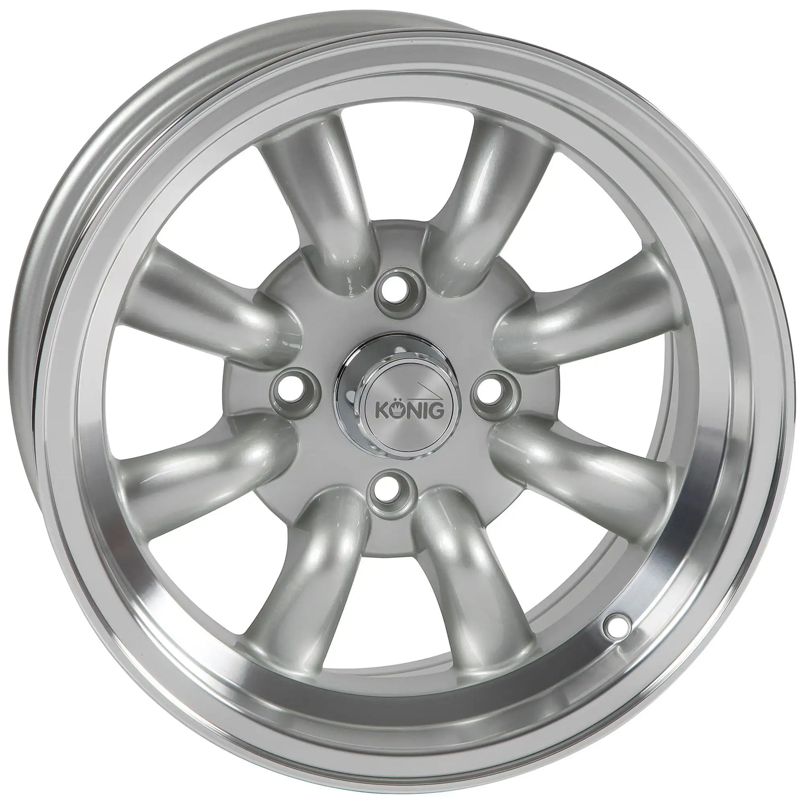 Konig Rewind Silver Alloy Wheel, 15\