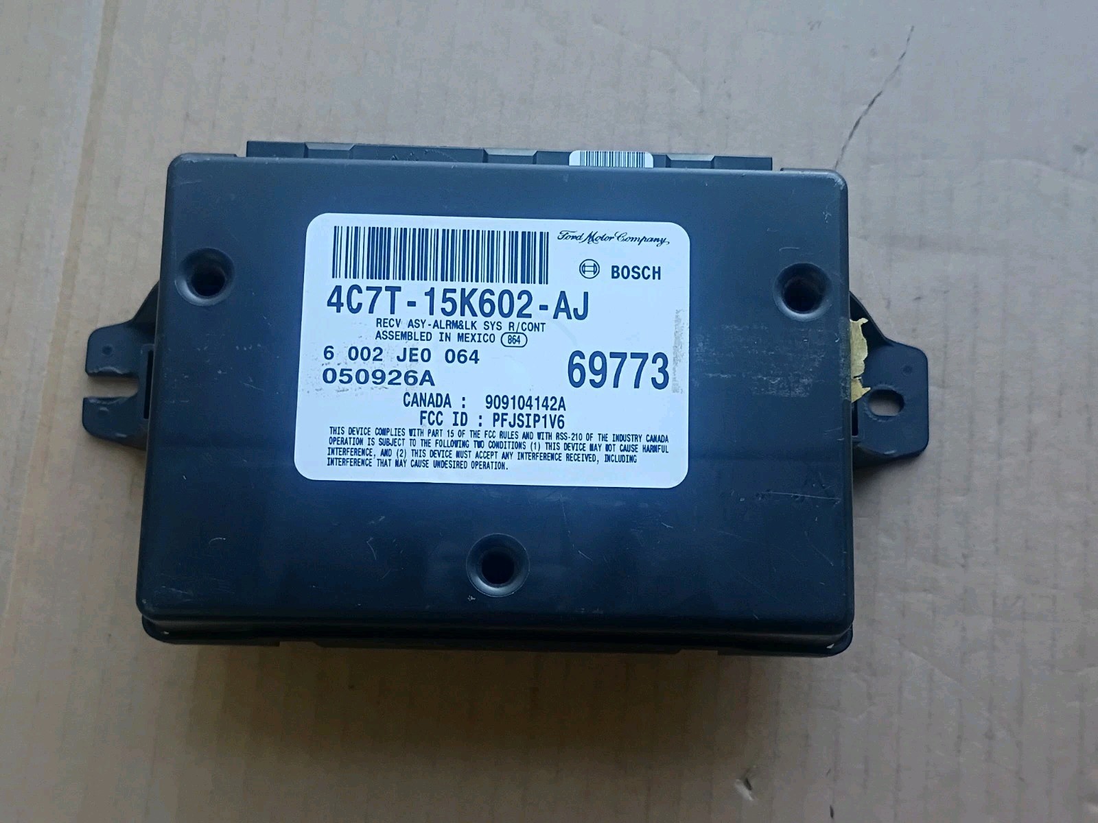 UPGRADED CIRCUIT BOARD RELAYS KEYLESS ENTRY MODULE 4C7T-15K602-AJ 04-07 F250 UPGRADED CIRCUIT BOARD RELAYS KEYLESS ENTRY MODULE 4C7T-15K602-AJ 04-07 F250