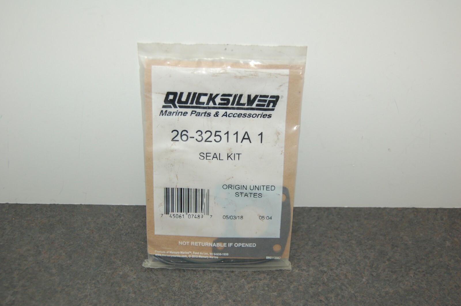 NEW GENUINE Mercury Quicksilver 26-32511A 1 Seal Kit Pre Alpha One FACTORY OEM NEW GENUINE Mercury Quicksilver 26-32511A 1 Seal Kit Pre Alpha One FACTORY OEM