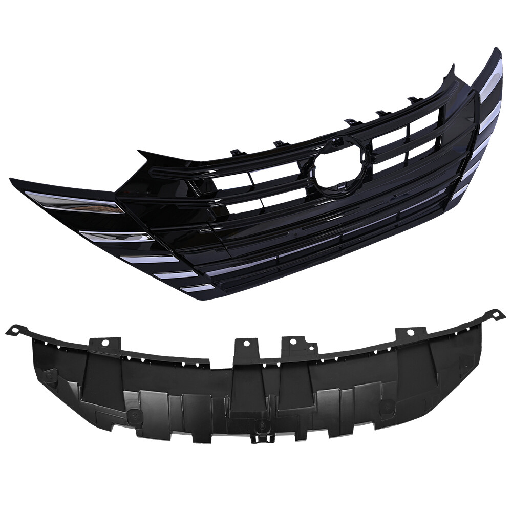 For Nissan Versa SR SV Sedan 1.6L 2023-2025 Front Upper Grille With Upper Shield