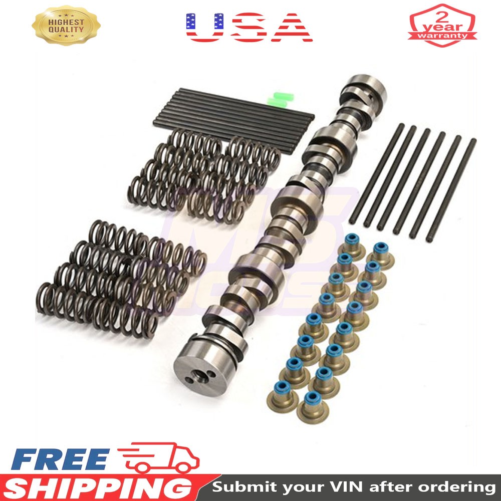 For GM Speed Chopacabra LS Truck Cam Kit with Install & Pushrods 4.8 5.3 6.0L
