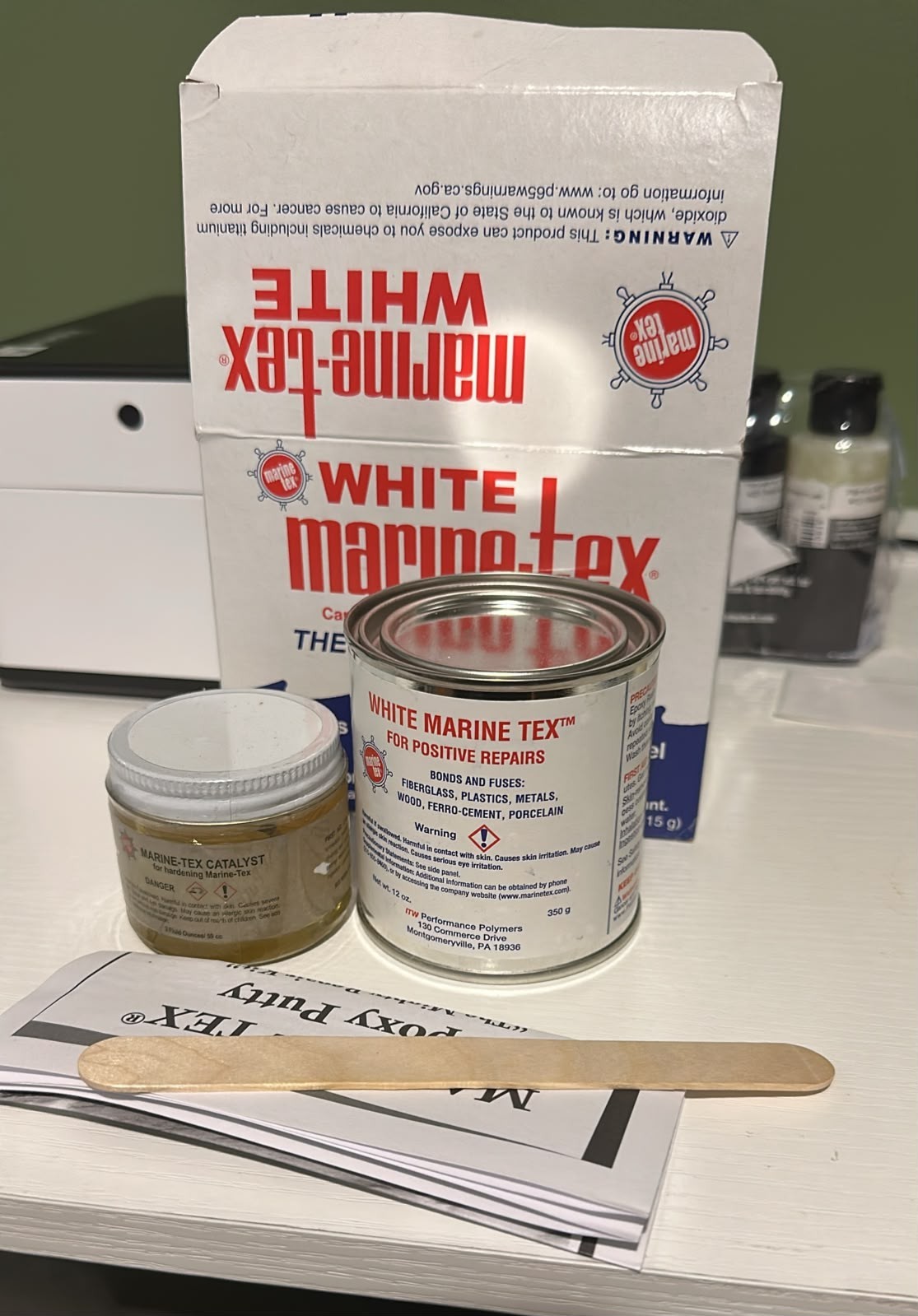 Marine-Tex Epoxy Putty Repair Kit White 14 oz RM306K High Strength Marine-Tex Epoxy Putty Repair Kit White 14 oz RM306K High Strength