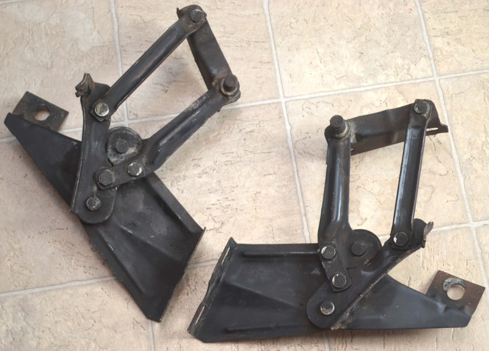 1961-1964 Ford Galaxie & Mercury Hood Hinges, Left & Right OEM Pair, 1962 1963