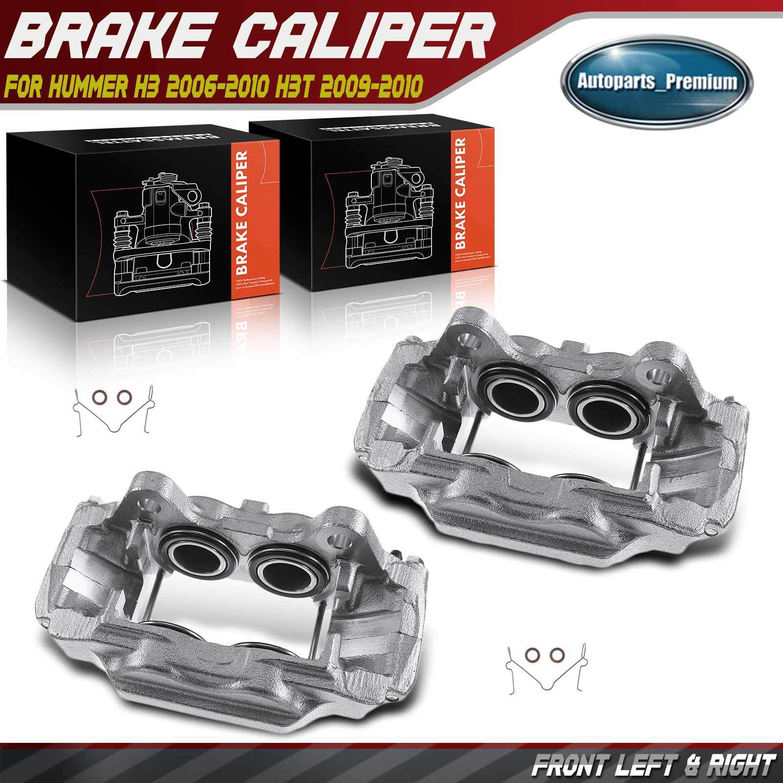 2x Disc Brake Calipers Steel Piston for Hummer H3 2006-2010 H3T Front Left&Right